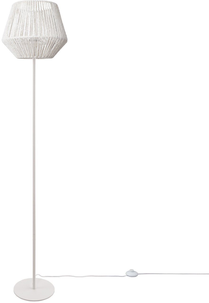 Paco Home Staande lamp Pinto moderne led lamp in boho-look, woonkamer, slaapkamer, fitting e27