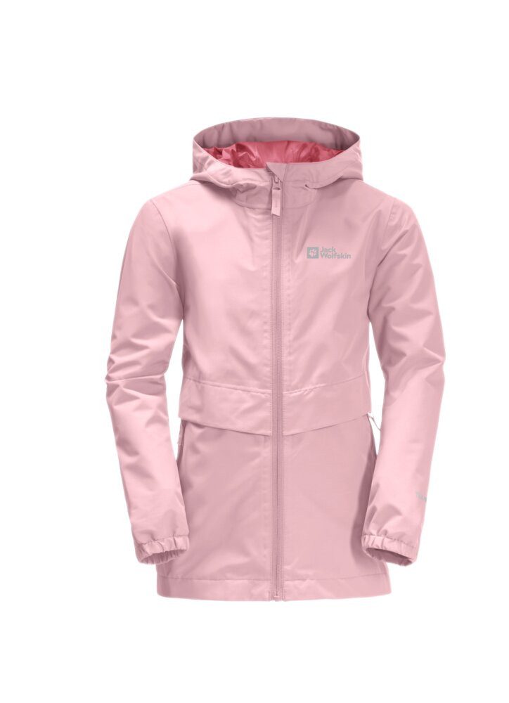 Jack Wolfskin Malima Jacket Regenjack Kinderen 104 water lily Water Lily