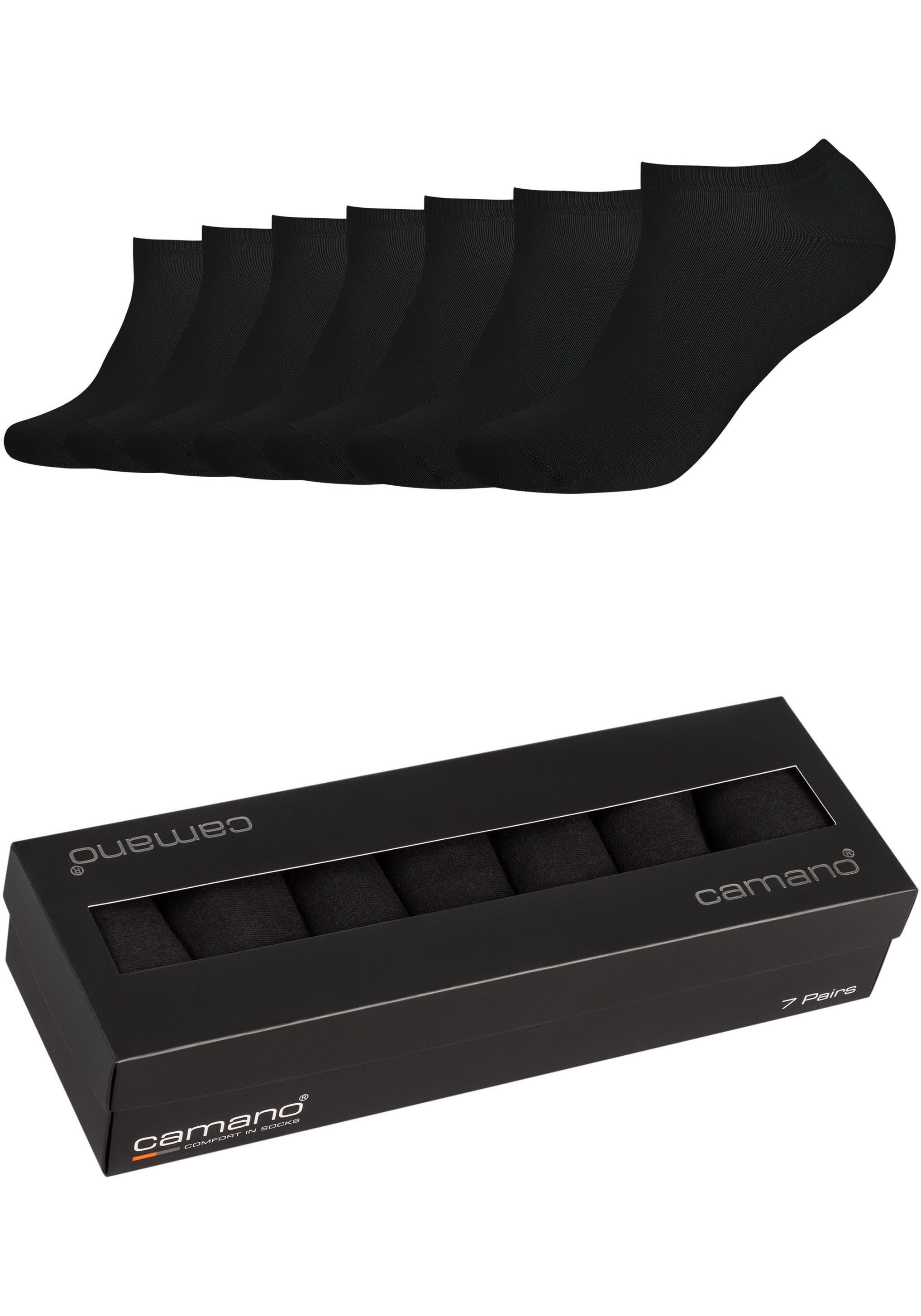 Camano Sneakersokken Comfort met platte naden (Set van 7)