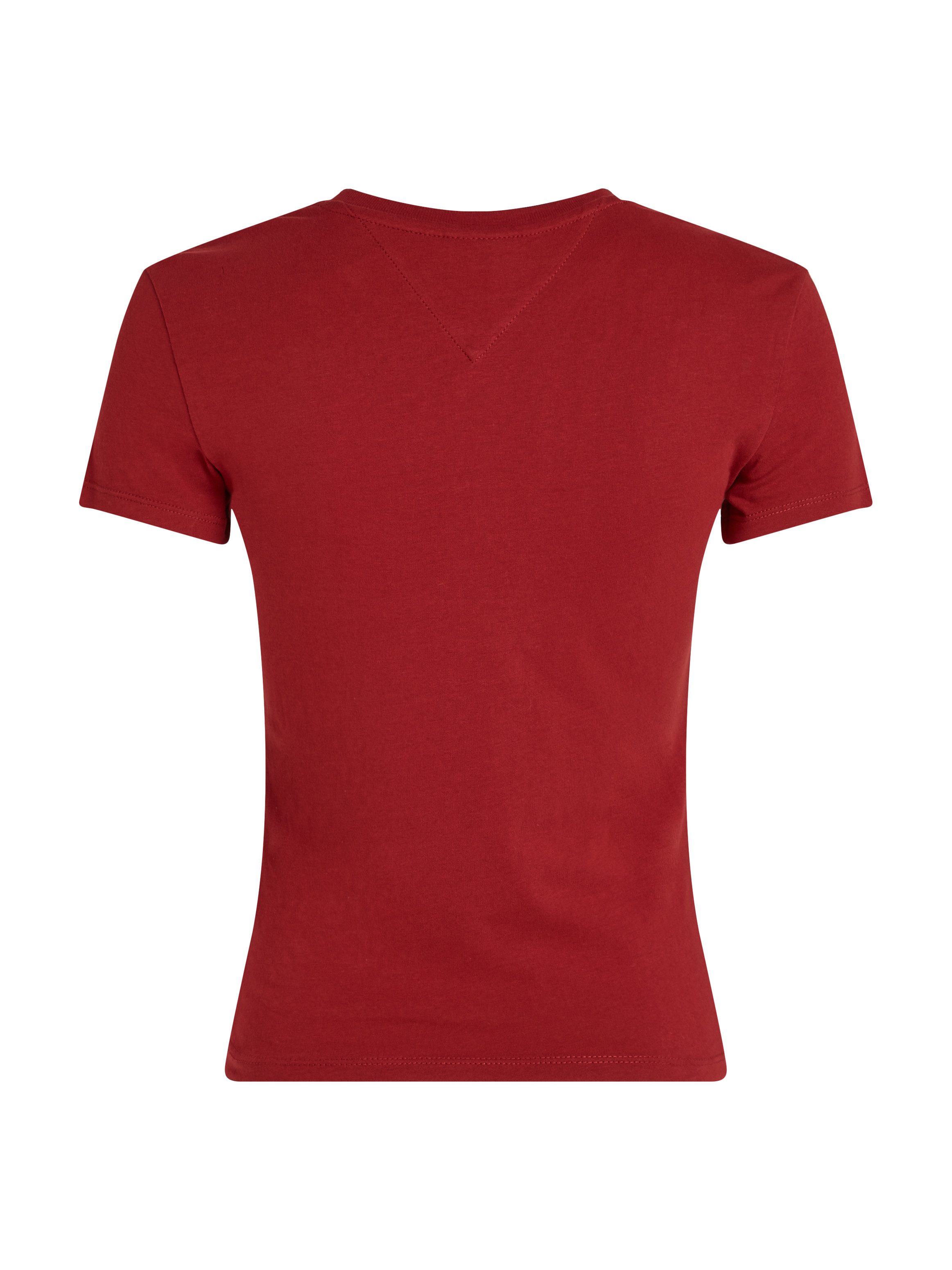 TOMMY JEANS T-shirt Tjw 2Pack Slim Linear Tee met logo-opdruk in effen kleur (Set van 2)