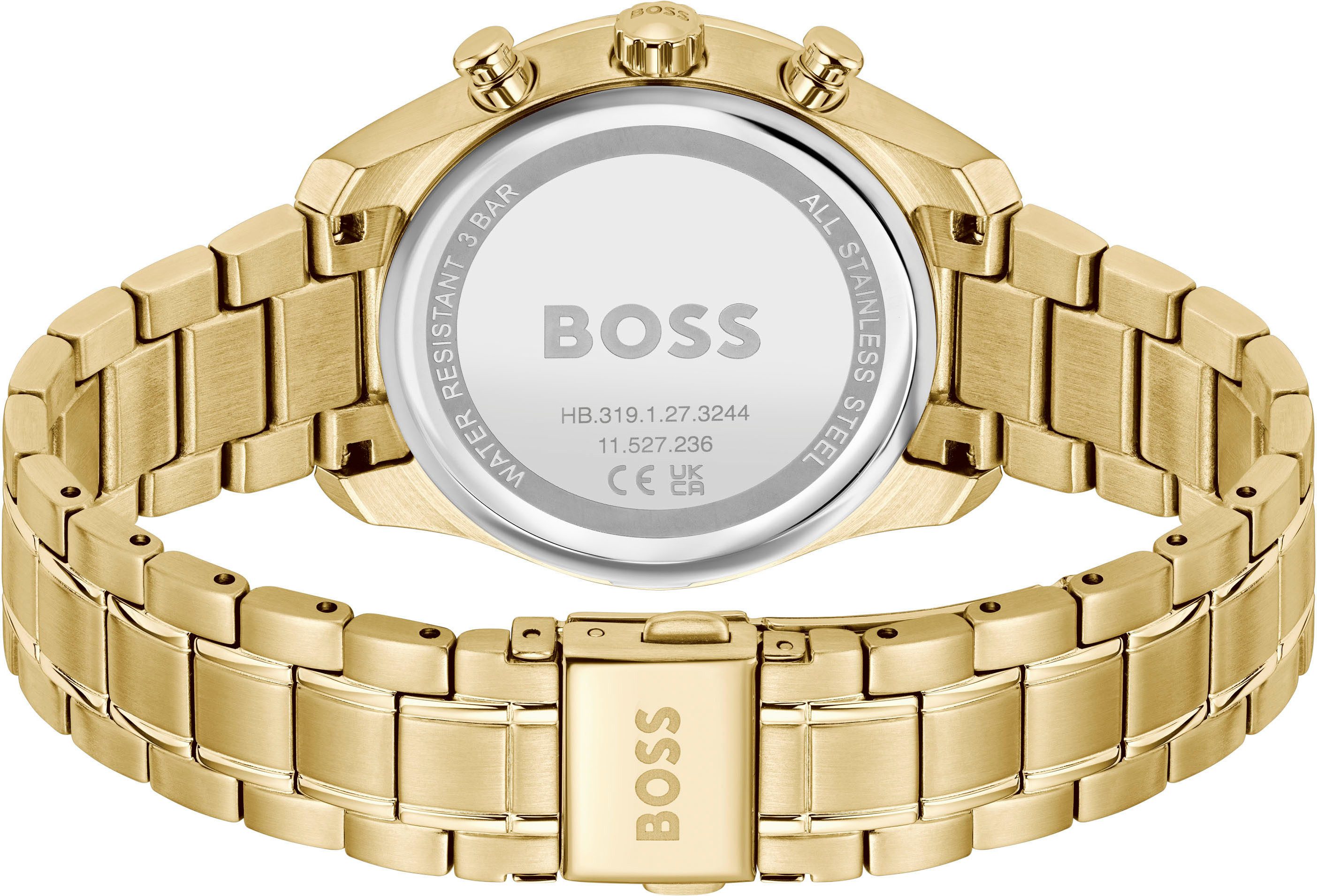 Boss Multifunctioneel horloge GRAND TOUR LADIES Quartzhorloge, horloge, damenuur, roestvrijstalen band