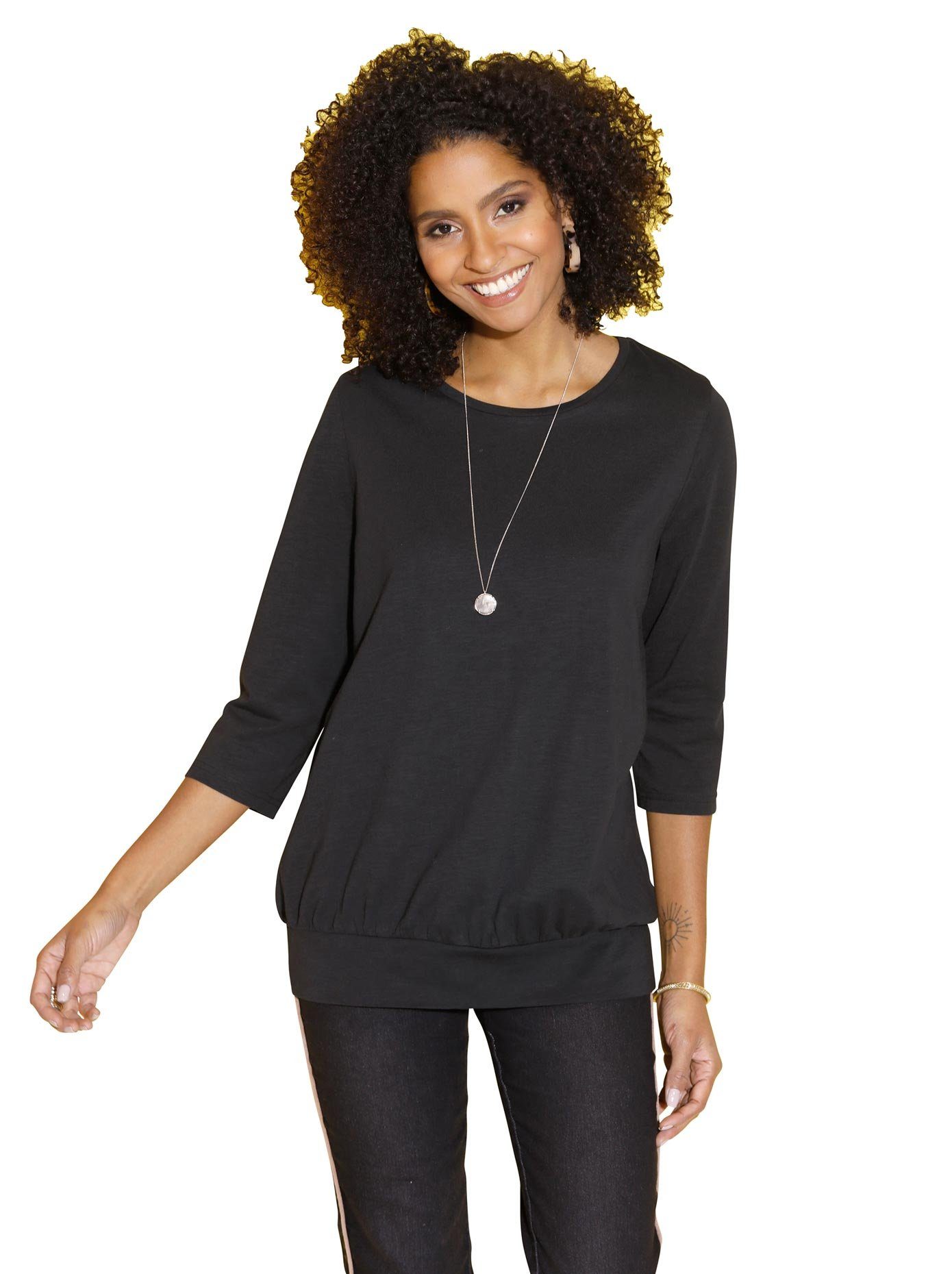 Classic Basics Shirt met 3/4-mouwen Shirt (1-delig)
