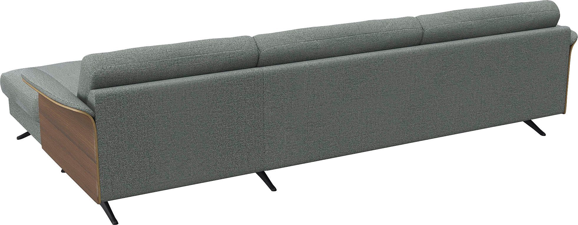 FLEXLUX Hoekbank Glow, super comfortabel door hoogwaardige zitconstructie met binnenvering, L-vorm
