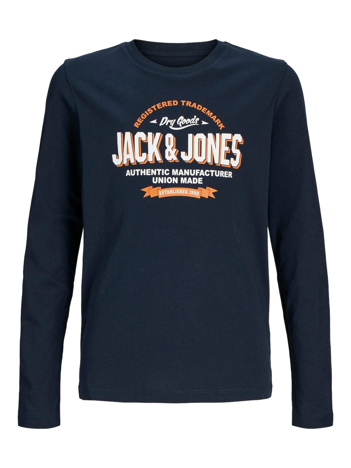 Jack & Jones Junior Shirt met lange mouwen JJELOGO TEE LS O-NECK 2 COL NOOS JNR