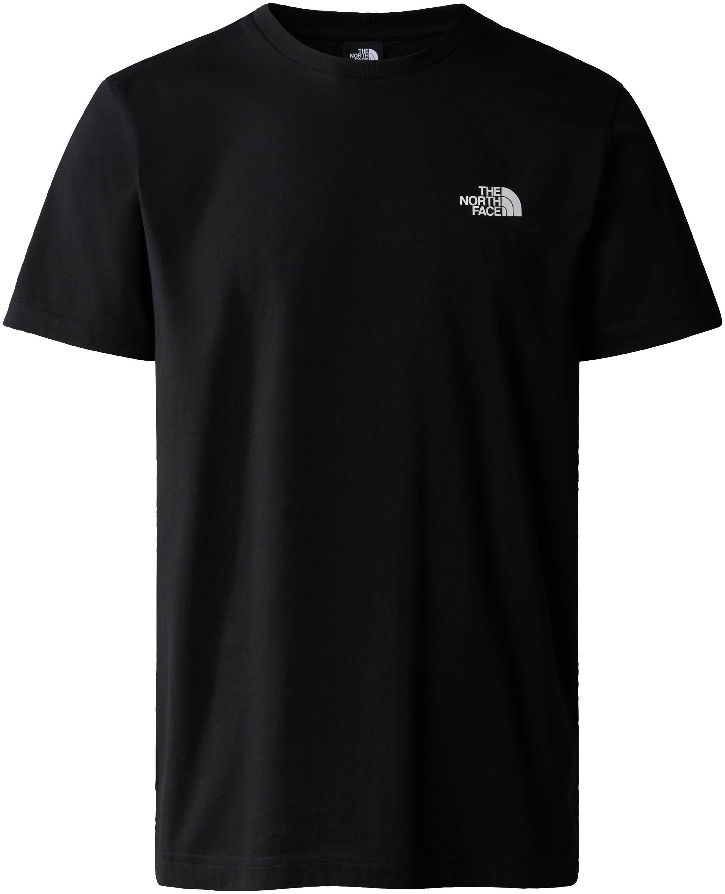 The North Face Zwarte Simple Dome Korte Mouw T-shirt Black Heren
