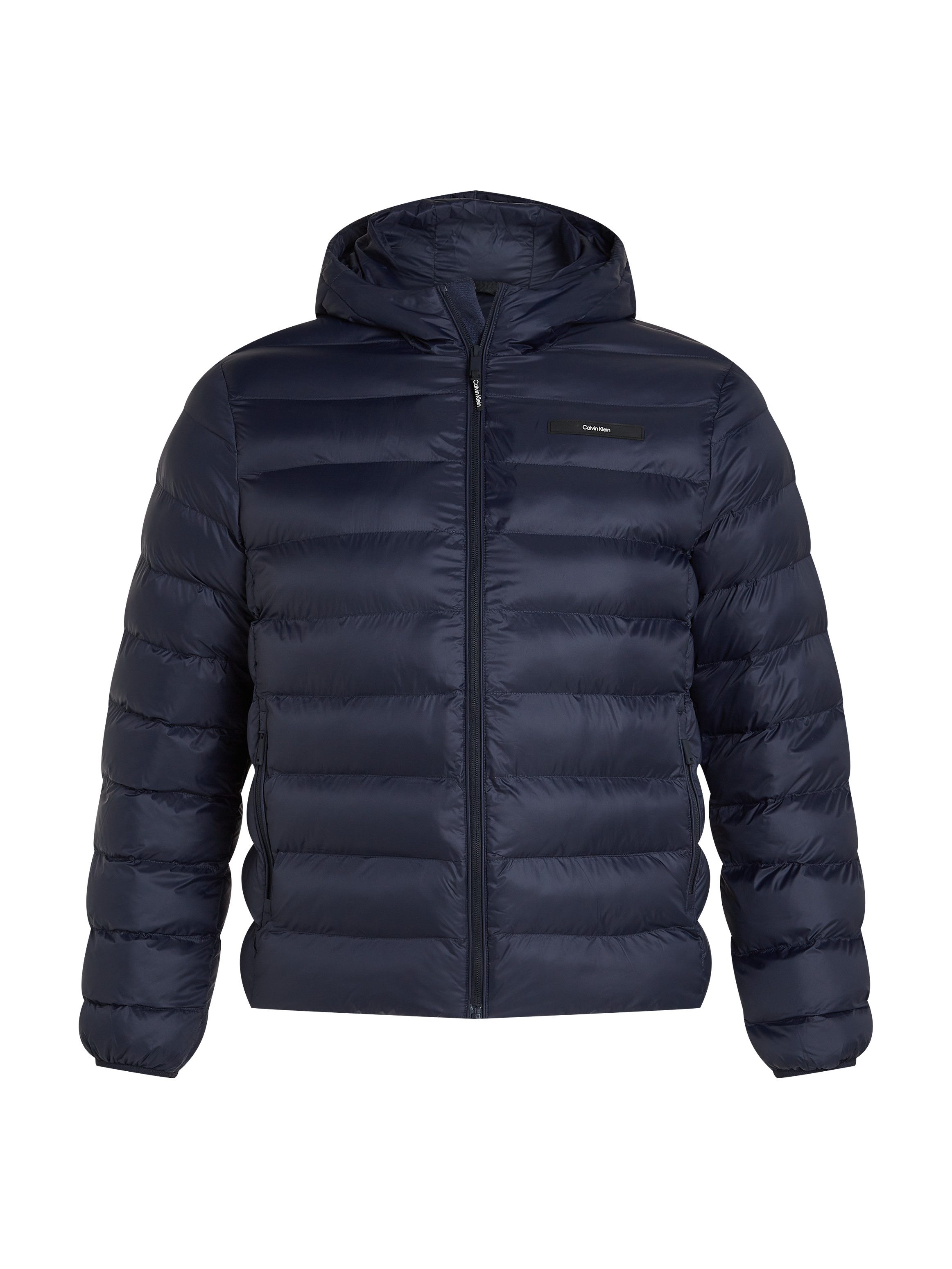 Calvin Klein Gewatteerde jas BT_QUILTED LW HOODED JACKET in grote maten met logoprint