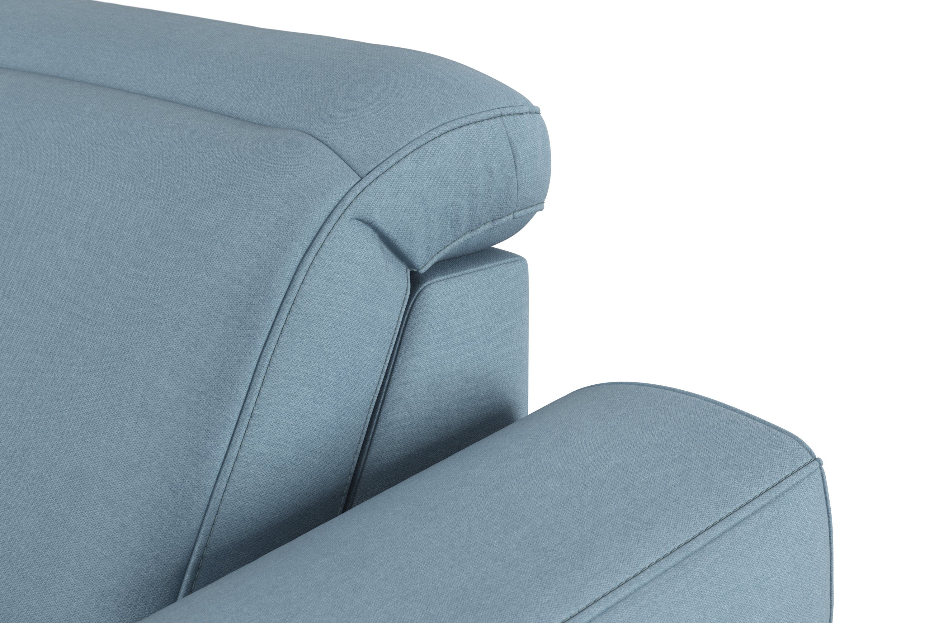 sit&more Zithoek Dundee U-vorm met binnenvering en massief houten poten, naar keuze met verstelbare hoofdsteun