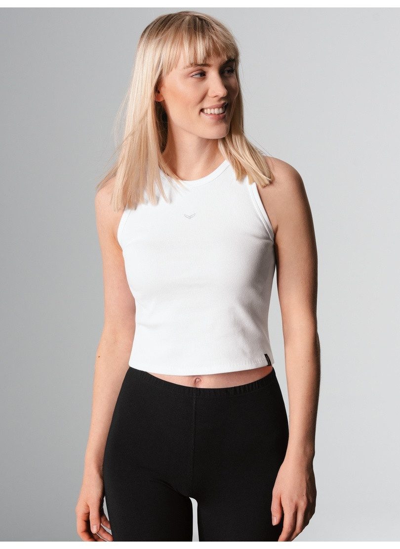 Trigema Crop-top TRIGEMA cropped top van elastische dubbelrib (1-delig)