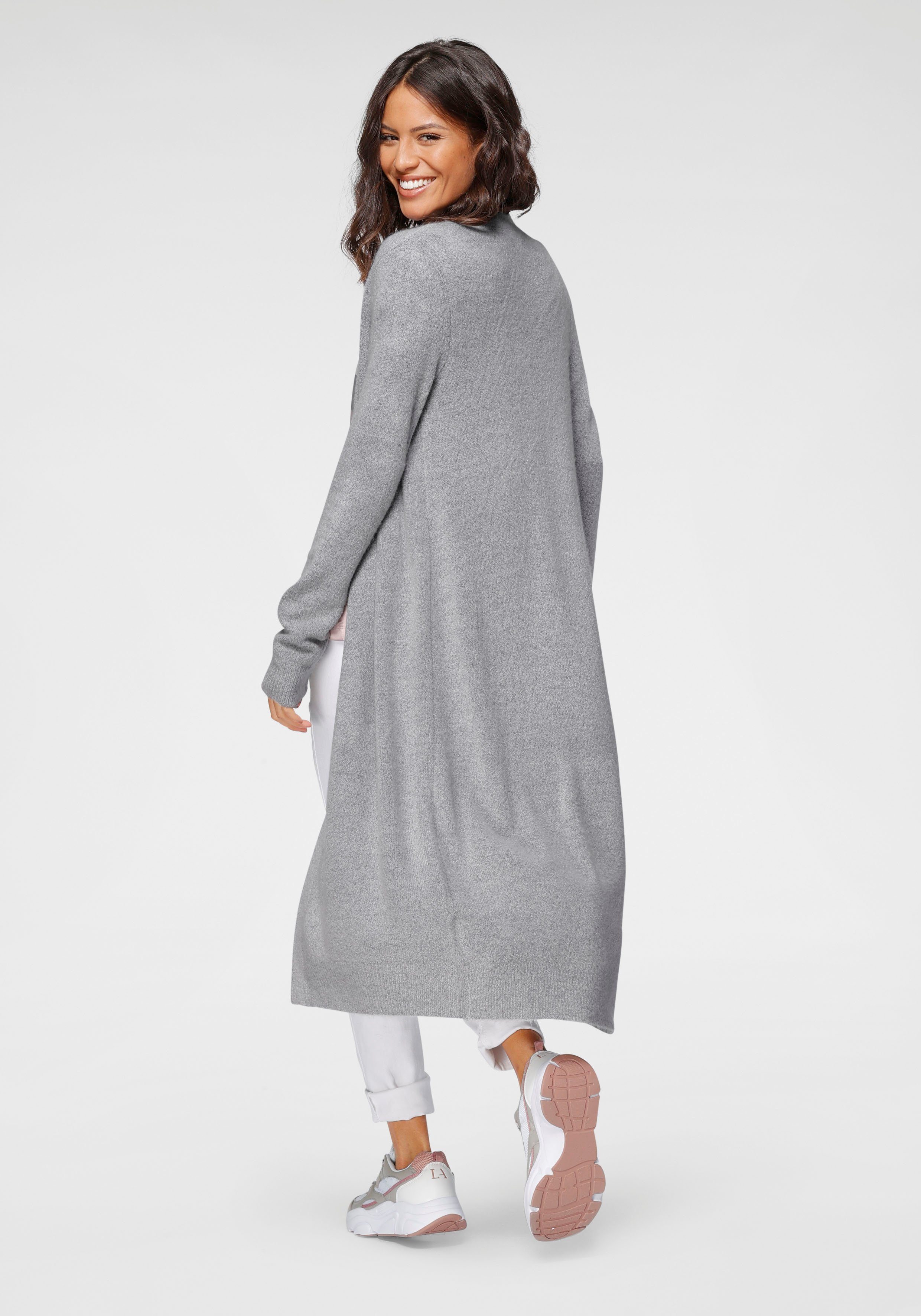 Laura Scott Lang vest in behaaglijk zachte tricotkwaliteit
