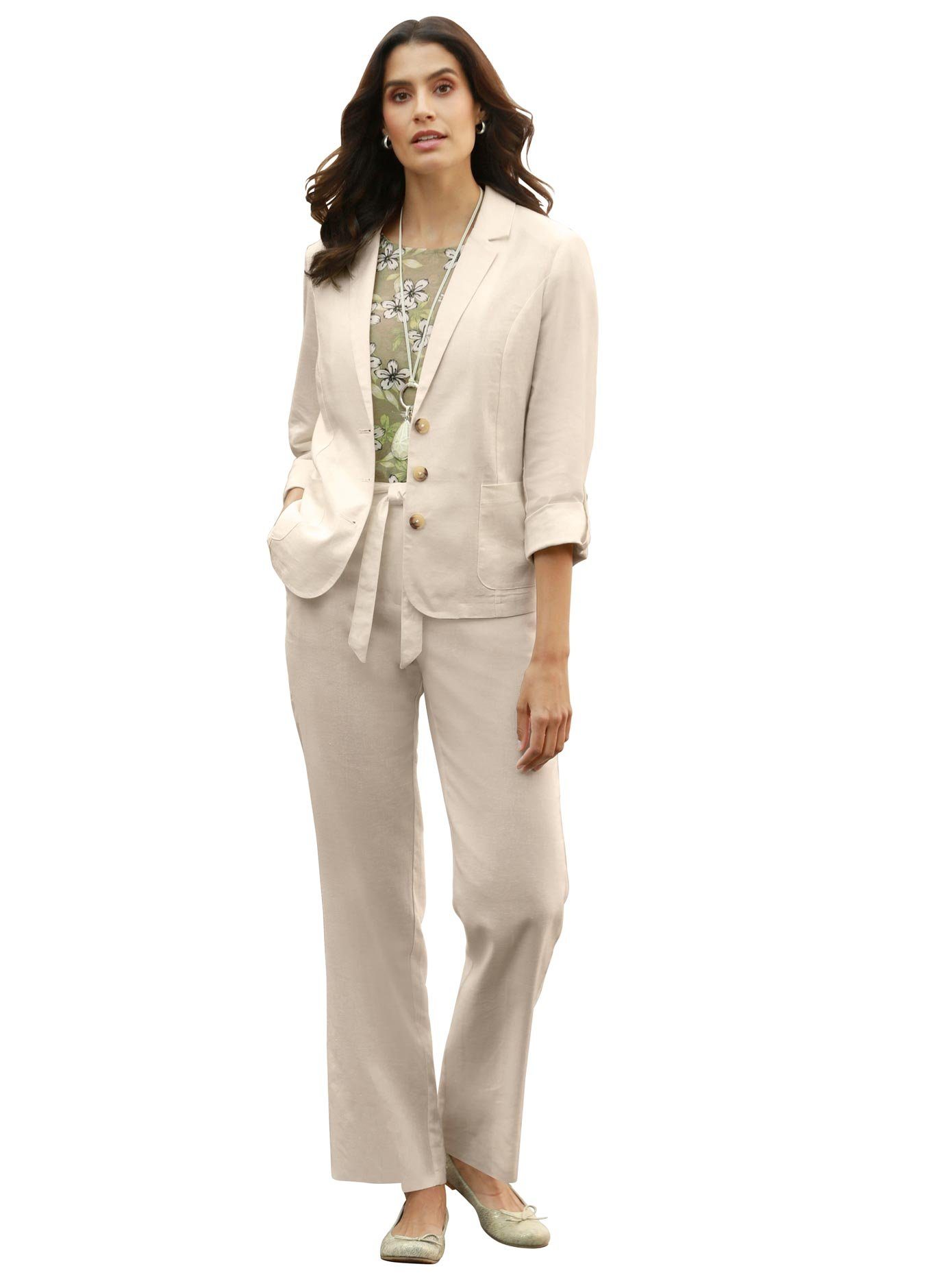 Classic Inspirationen Jasje Blazer dames blazerjasjes maat 40 bruin