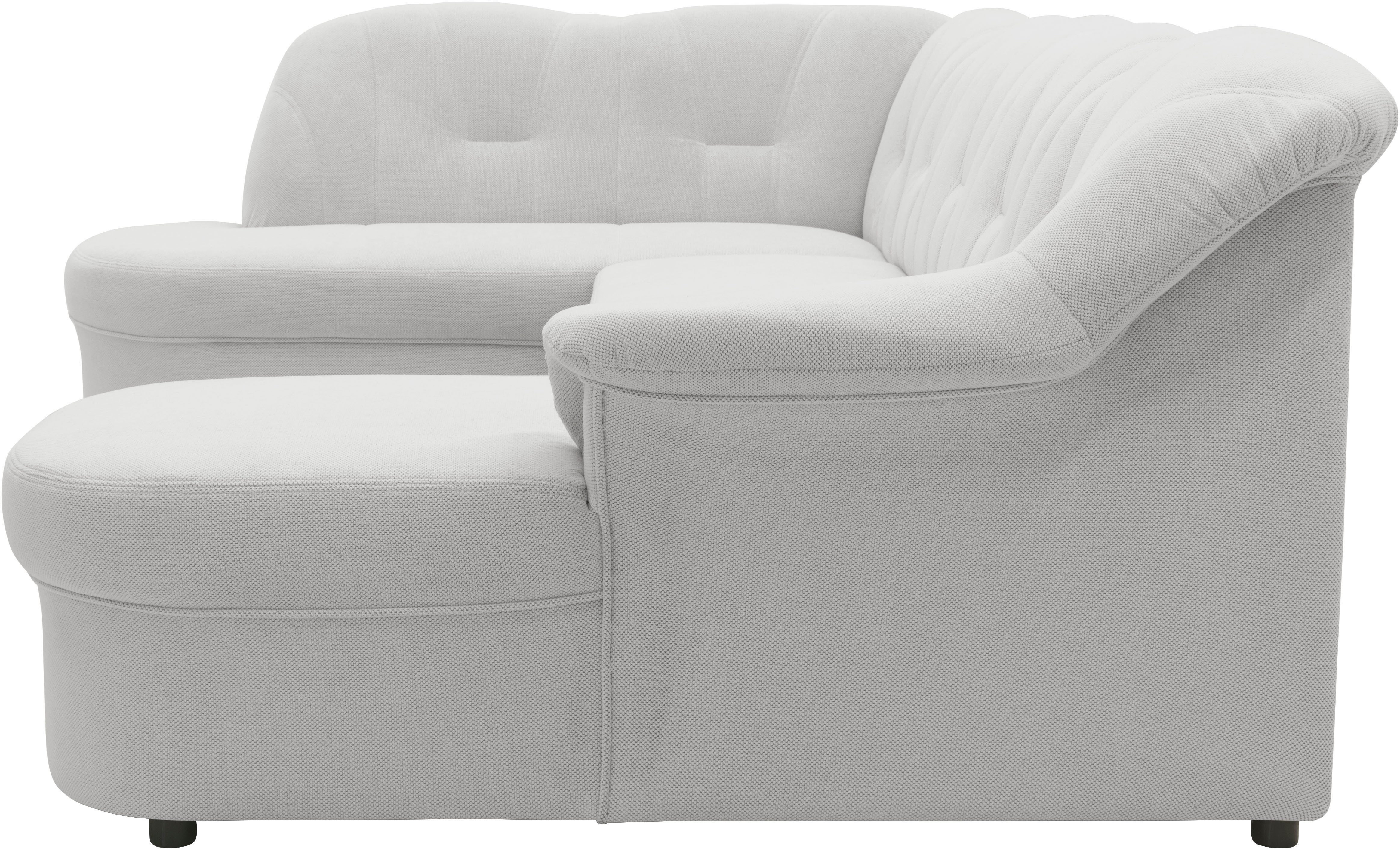 DOMO collection Zithoek Flores ook in leren bekleding, B/D/H: 293/180/86 cm, U-vorm (3 stuks)