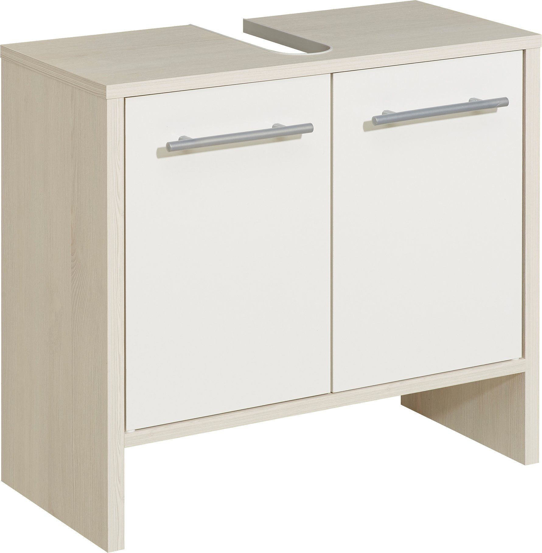 Saphir Wastafelonderkast Quickset 350 Onderkast, 62 cm breed, 2 deuren, licht grenen Ida (1...