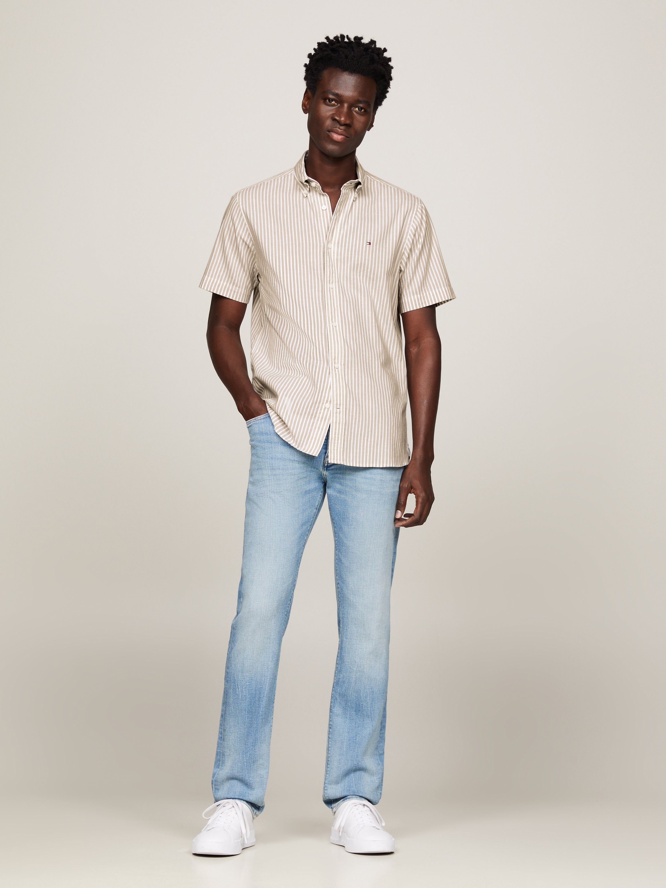 Tommy Hilfiger Overhemd met korte mouwen W-CO LI CLASSIC STP RF SHIRT