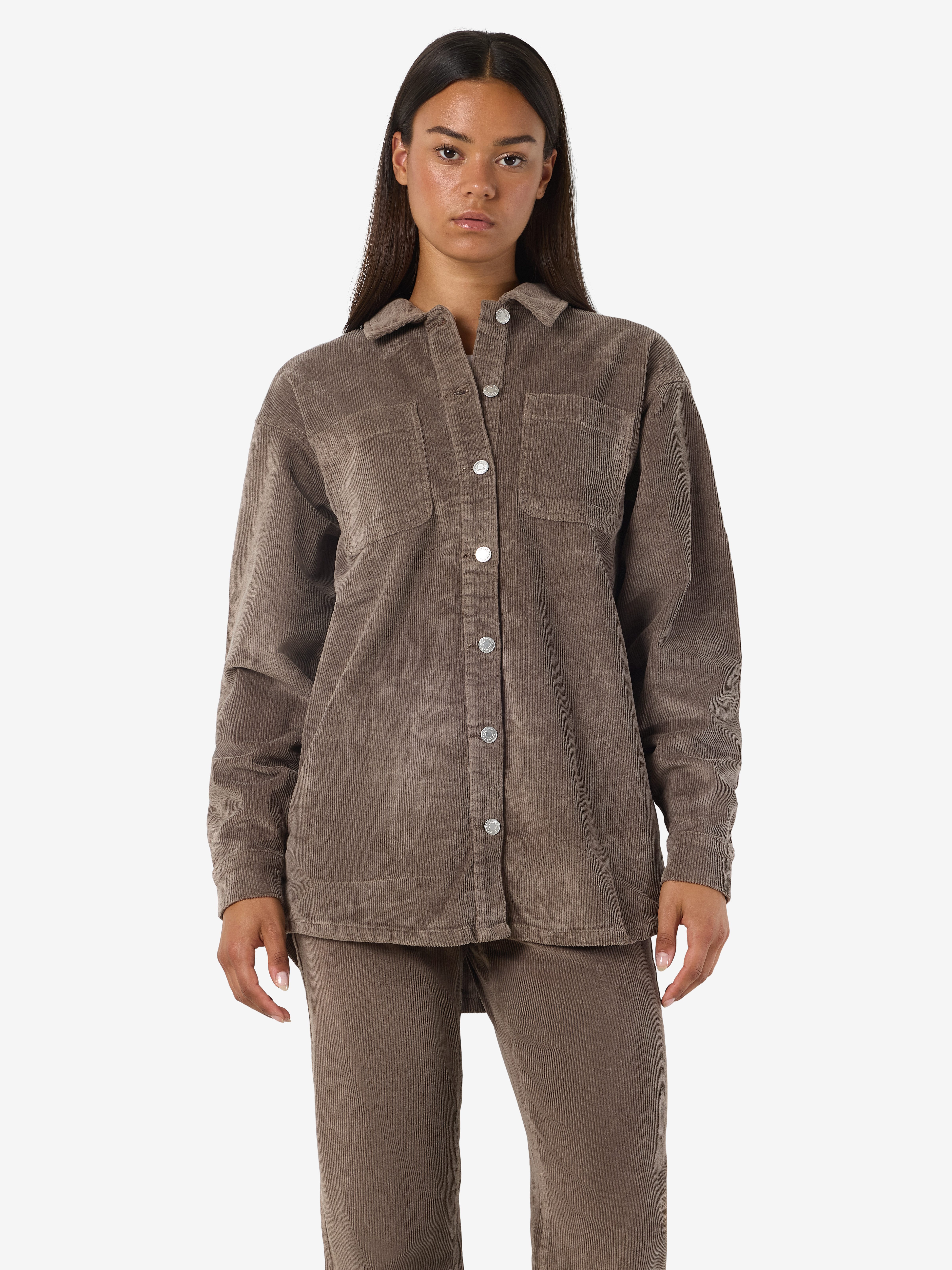 Noisy may Cordjasje NMALVA L/S SHACKET COLORED CORDUROY NOOS