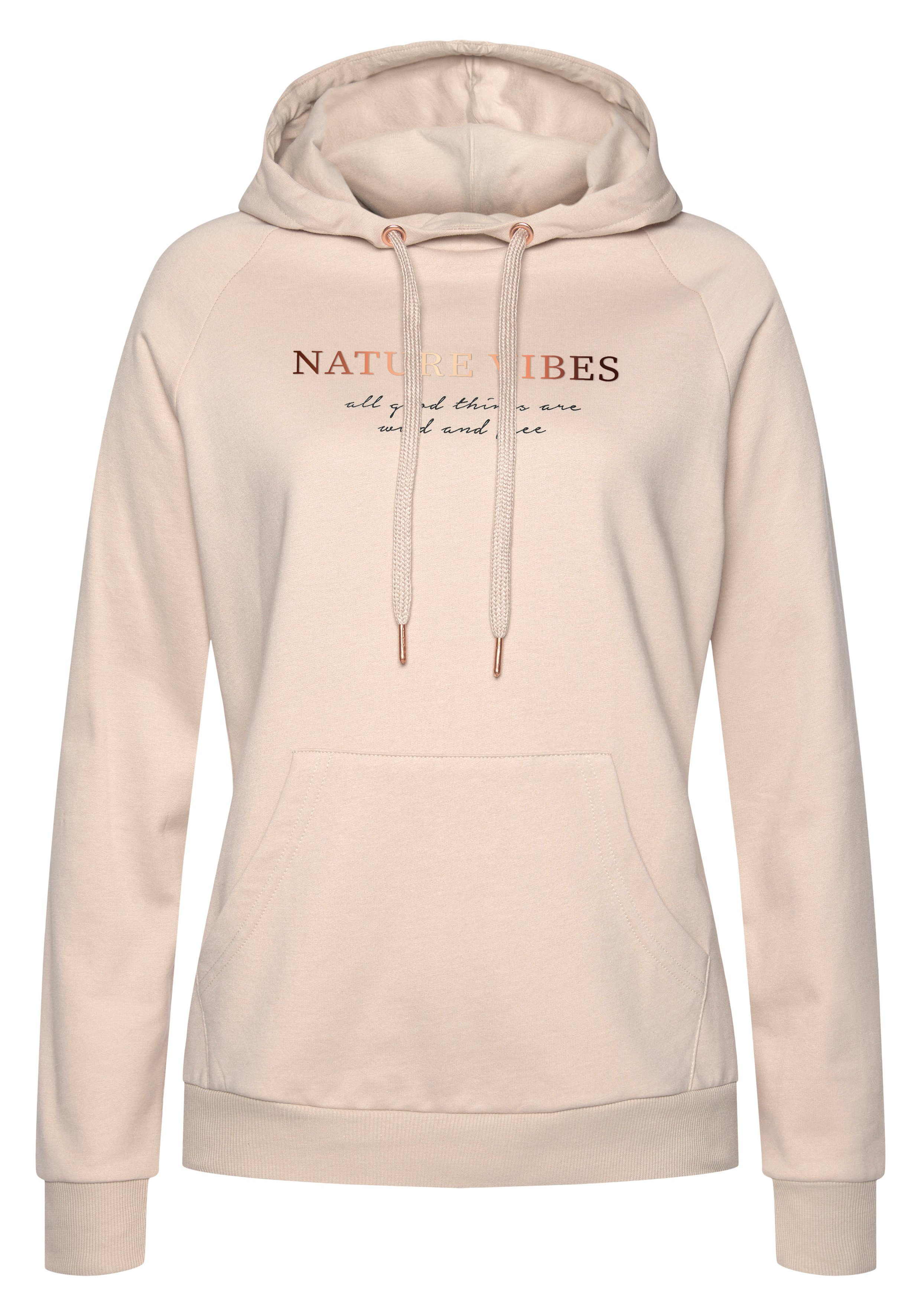 Lascana Hoodie met kangoeroezak, loungepak