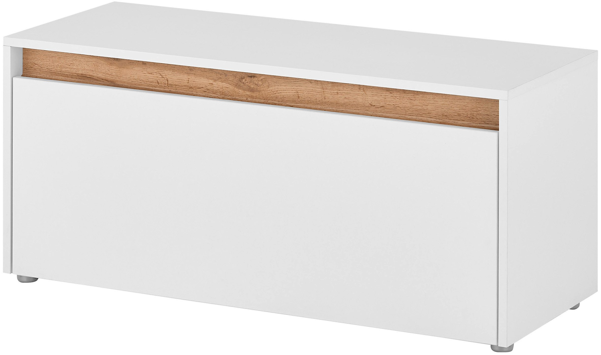 INOSIGN Schoenenbank GIRON/ CiTY, Schoenkast met klep, Zitbank in Wotan Eik veel opbergruimte, plaats voor ca. 8 paar schoenen, 100 cm breed
