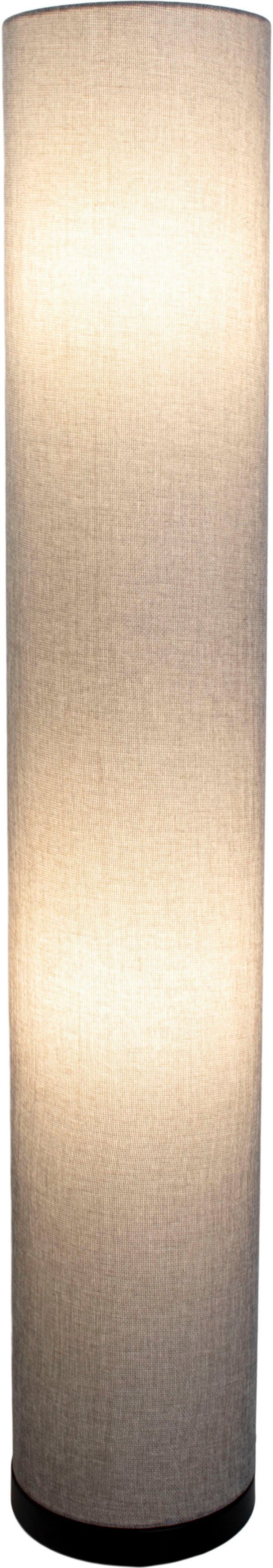 näve Staande lamp BEATE Metaal/textiel, excl. 3x E27 max. 40W, hoogte: 110 cm, kleur: grijs (1 stuk)
