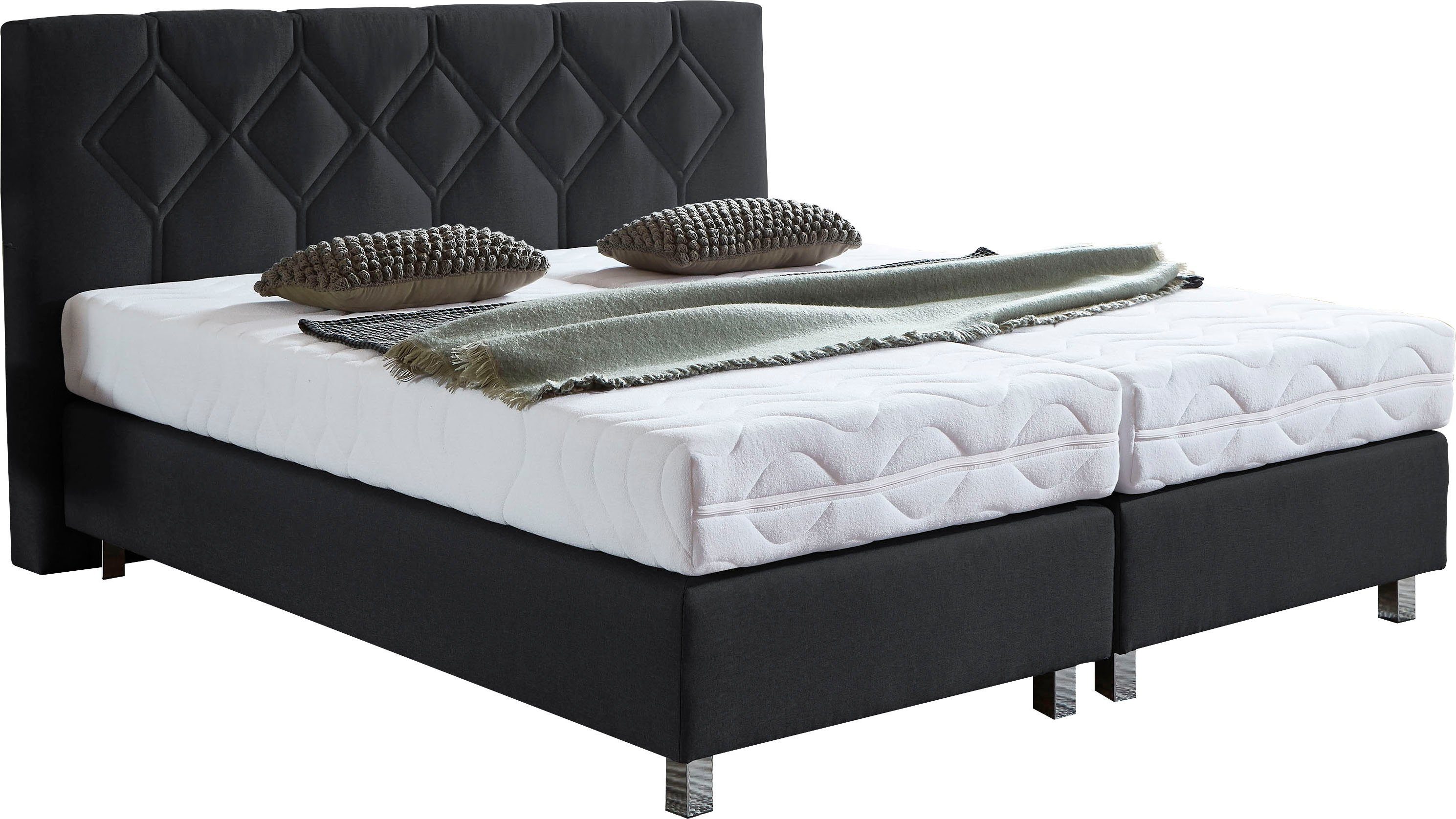 Westfalia Polsterbetten Boxspring Phönix boxsprings zwart