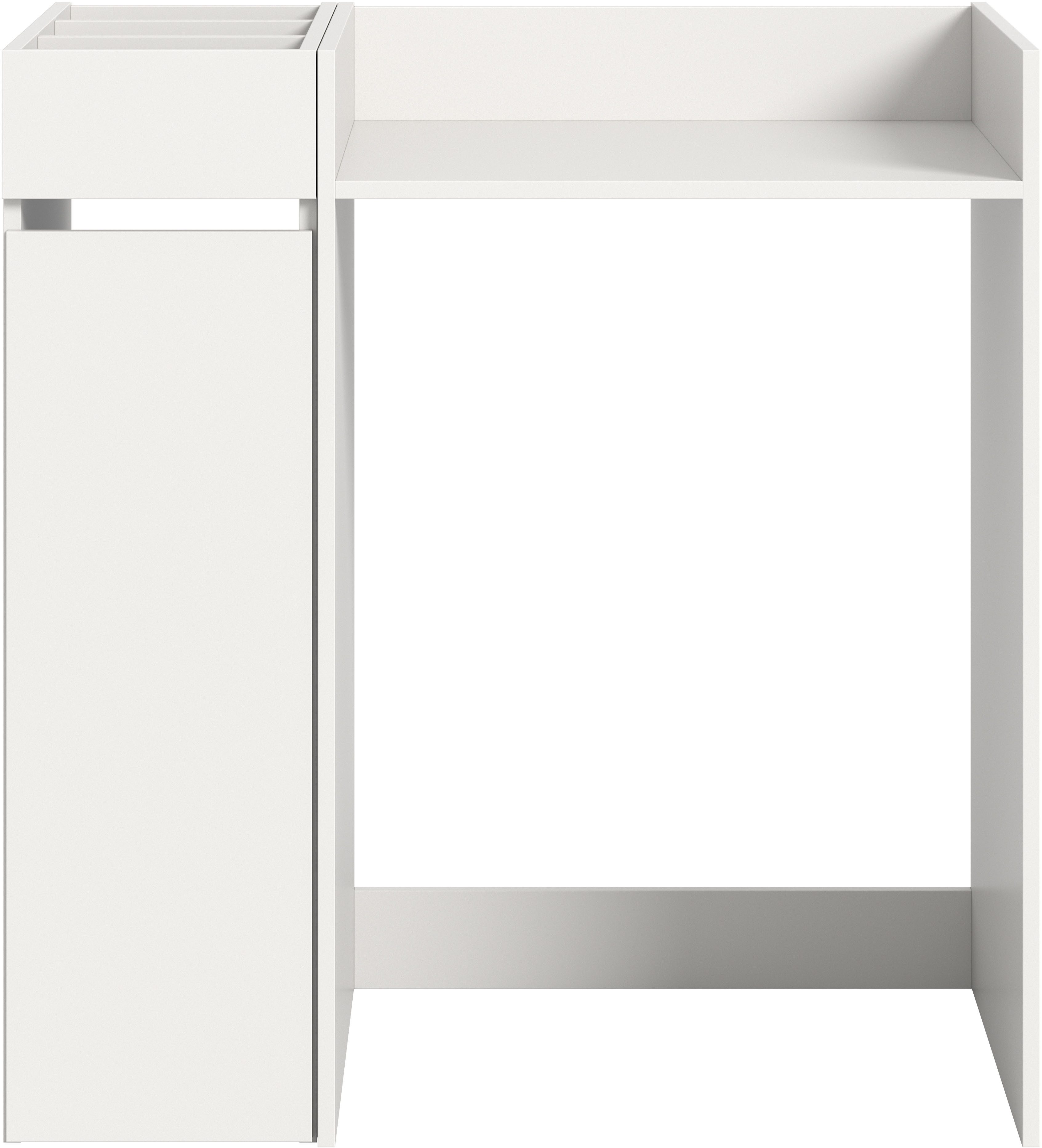 welltime Badmeubelset Falas, 2-delig, bestaande uit: badkamerrek & wasmachine ombouwkast Combinatie, set, badcombinatie, badkamer, organizer, rollenkast, ombouwkast (2 stuks)