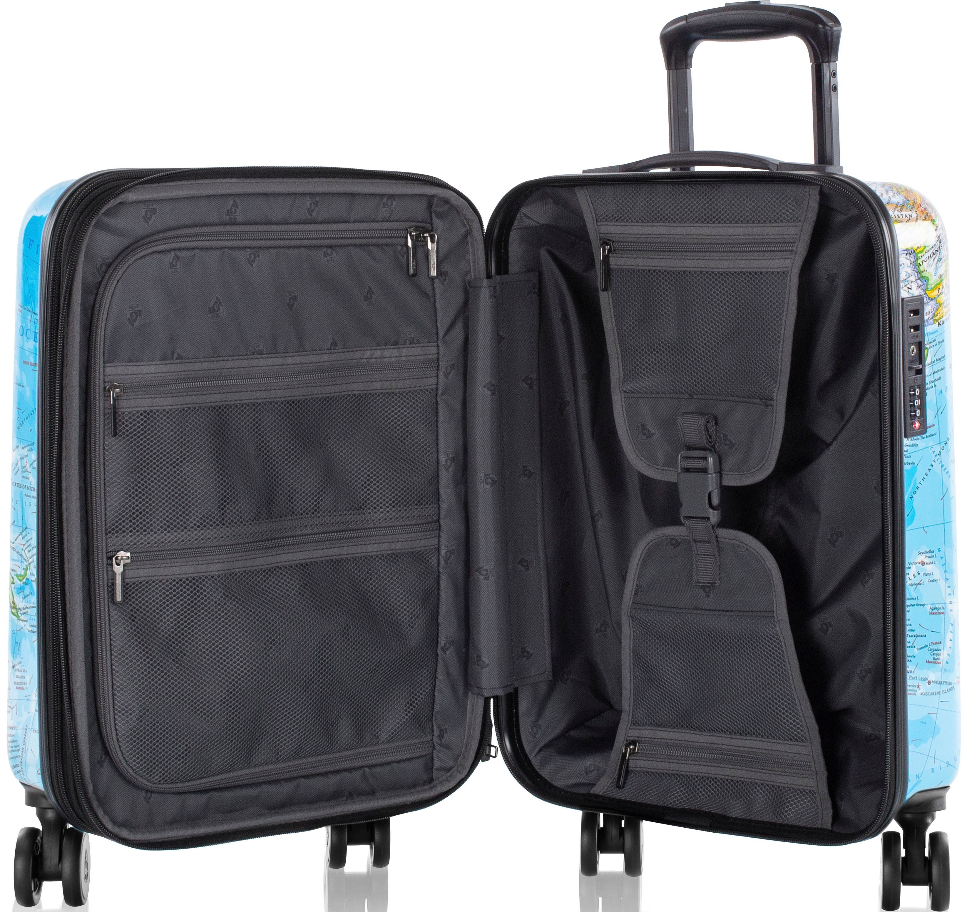 Heys Hardshell-trolley Journey 3G bunt, 53 cm Heys x Joachim Llambi harde koffer volumevergroting