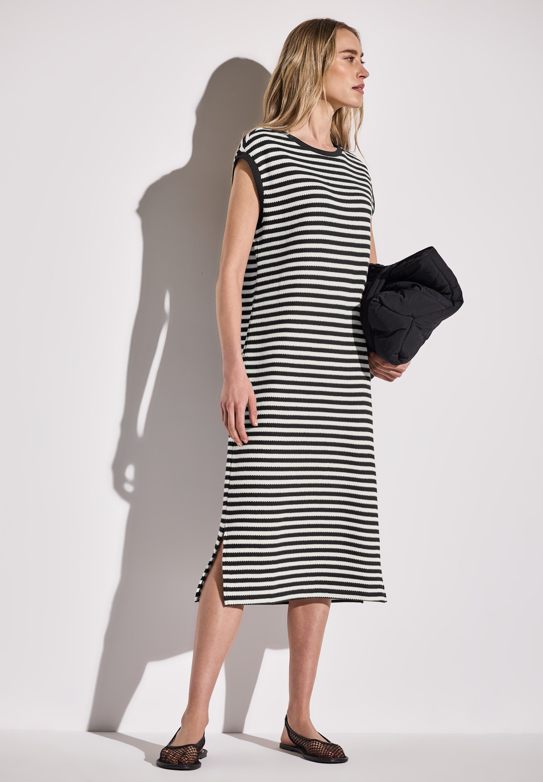 STREET ONE Midi-jurk met gestreept patroon