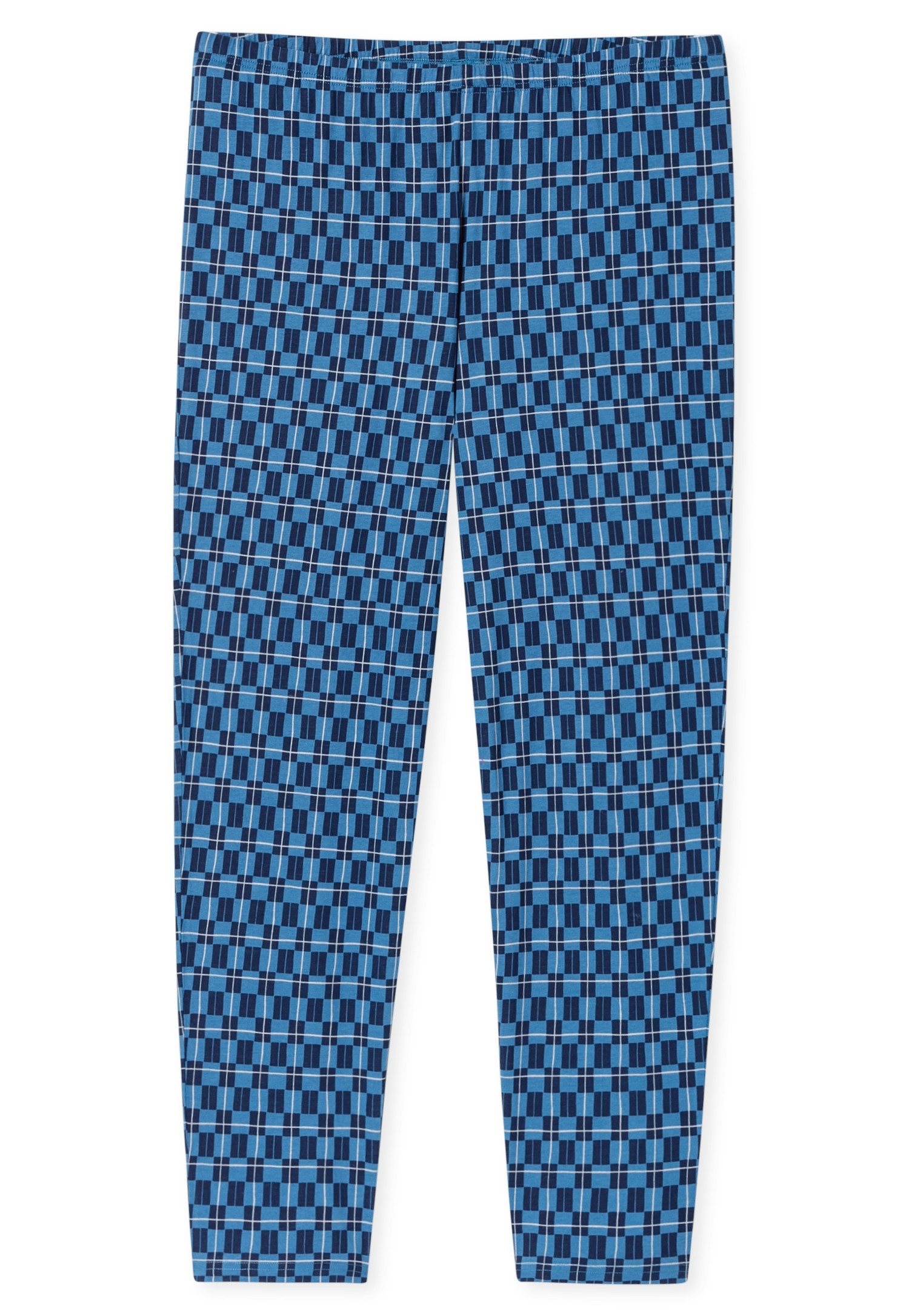 Schiesser Pyjama Casual Essentials met effen langarmshirt met ronde hals (2-delig)