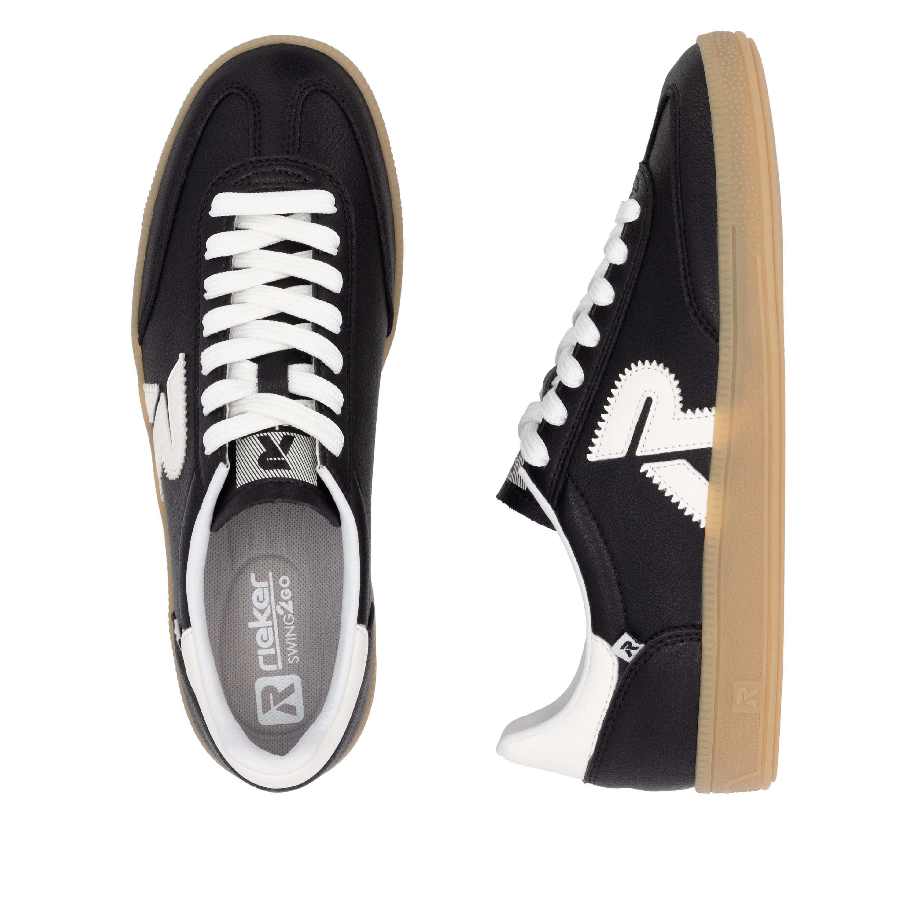 RIEKER Sport Sneakers San Diego , retro-sneaker, vrijetijdsschoen, lage schoen met uitneembaar voetbed
