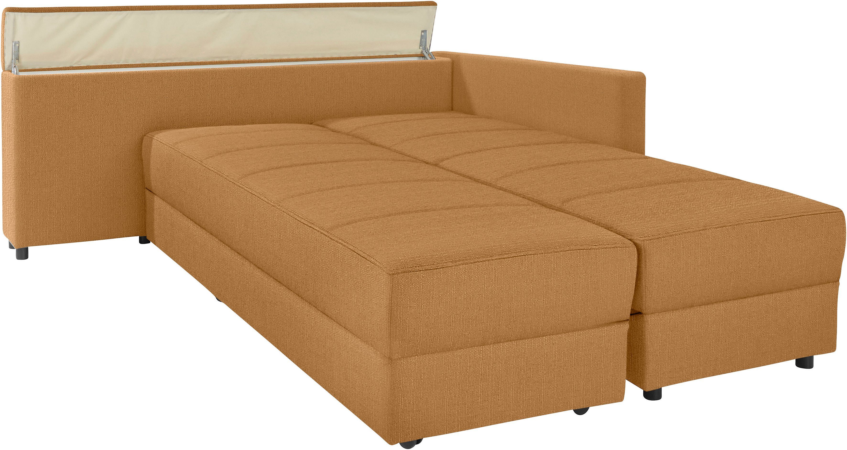 LOOKS BY WOLFGANG JOOP Hoekbank LooksIII L-vorm door draaifunctie tot bed verwisselbaar, inclusief opbergvak