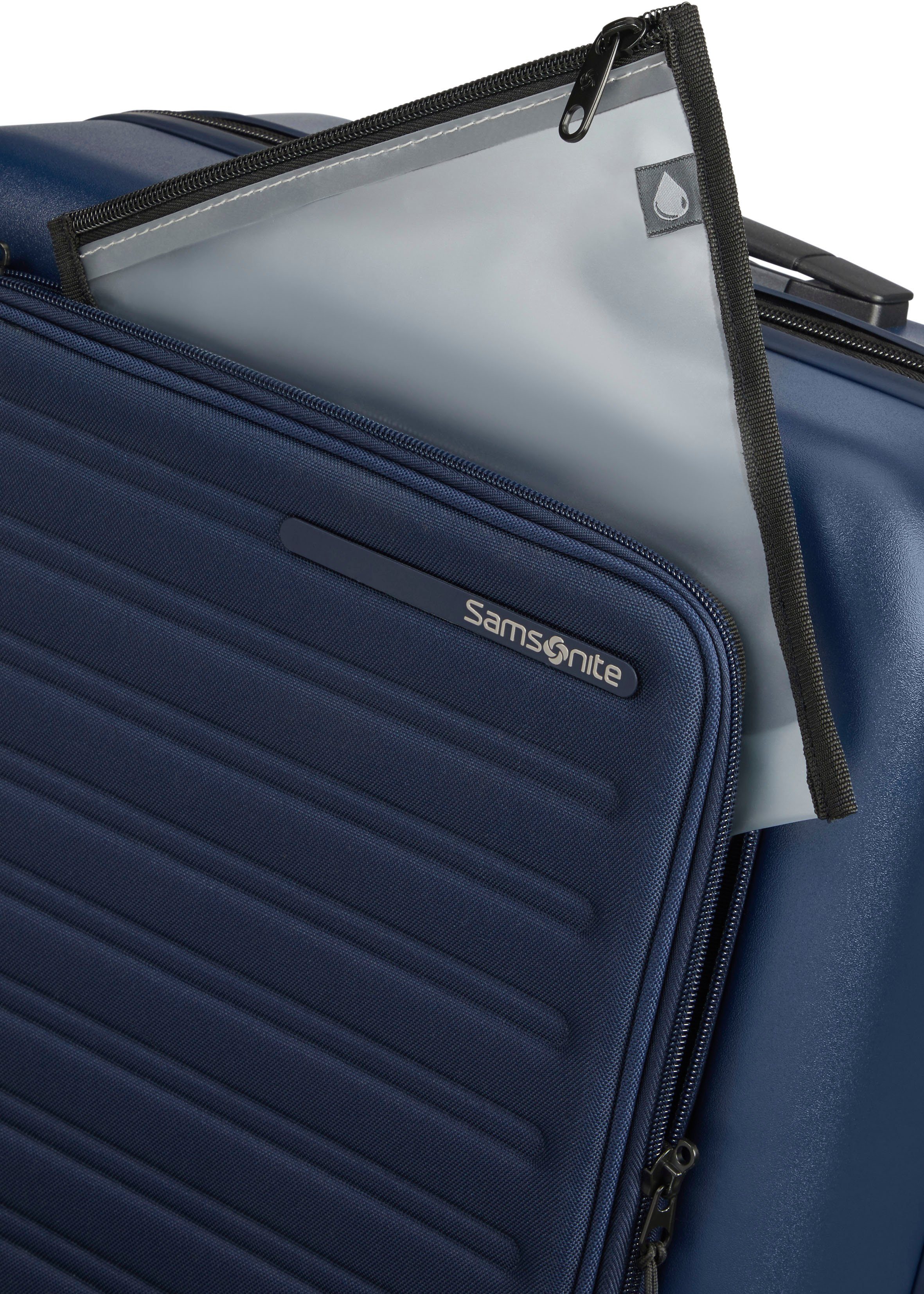 Samsonite Hardshell-trolley STACKD 55 Handbagagekoffer reiskoffer rits-laptopvak USB-poort