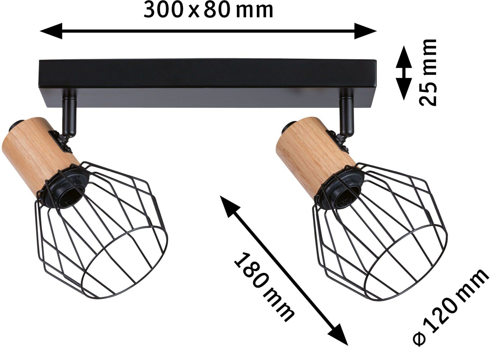 Paulmann Plafondlamp Lanka (1 stuk)