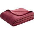 goezze deken uni deken van gerecycled polyester rood