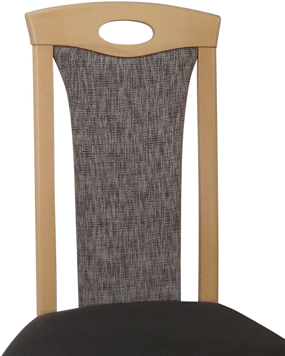 HOFMANN LIVING AND MORE Eethoek 5-delige eethoek Stoelen voorgemonteerd (voordeelset, 5-delig)