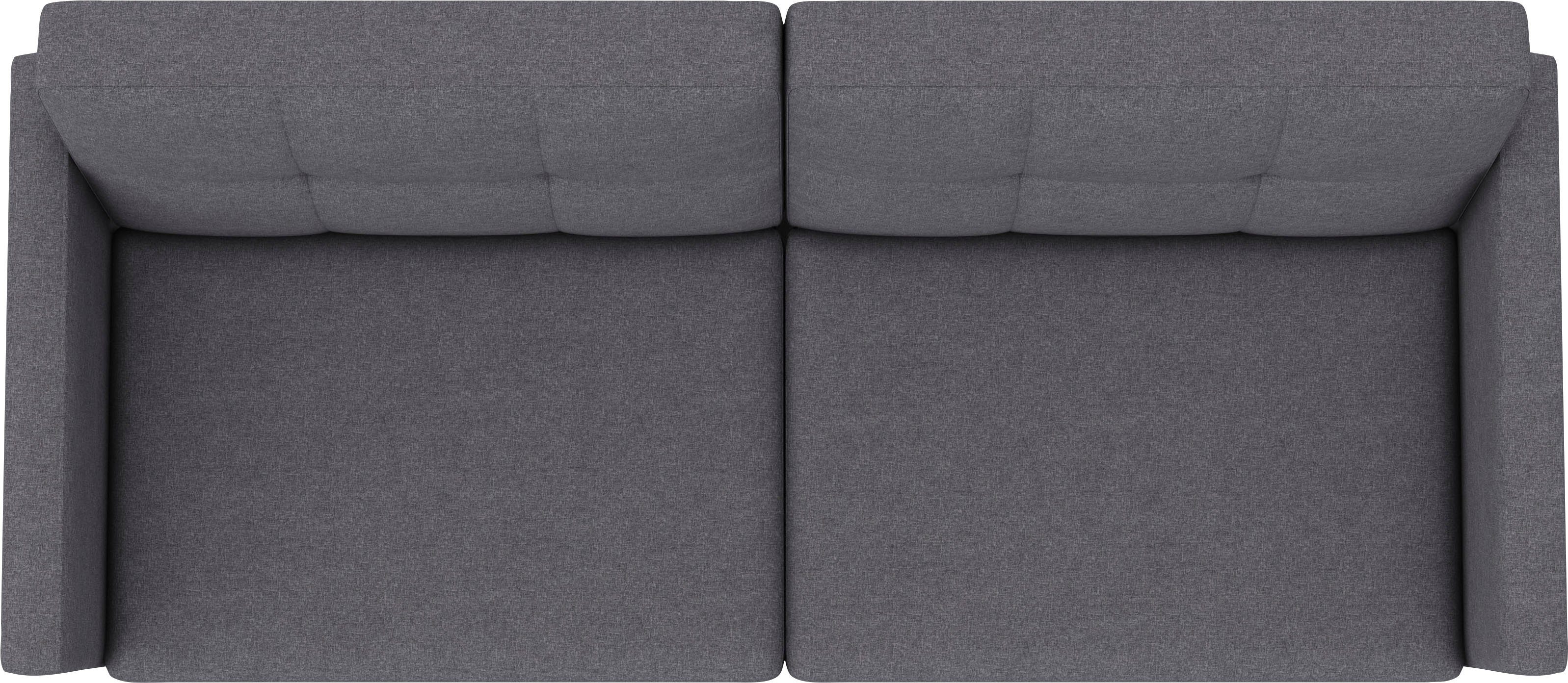 Dorel Home 3-zitsbank Lilly Bedfunctie, rugleuning 3-voudig verstelbaar, zithoogte 43 cm
