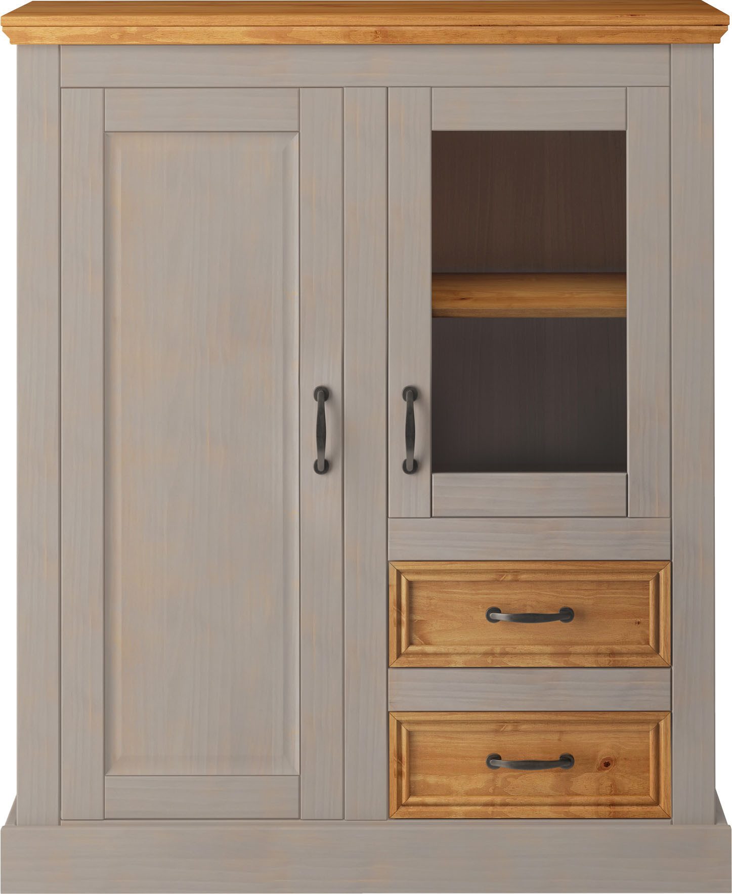Home affaire Highboard Selma Vitrine, breedte 100 cm