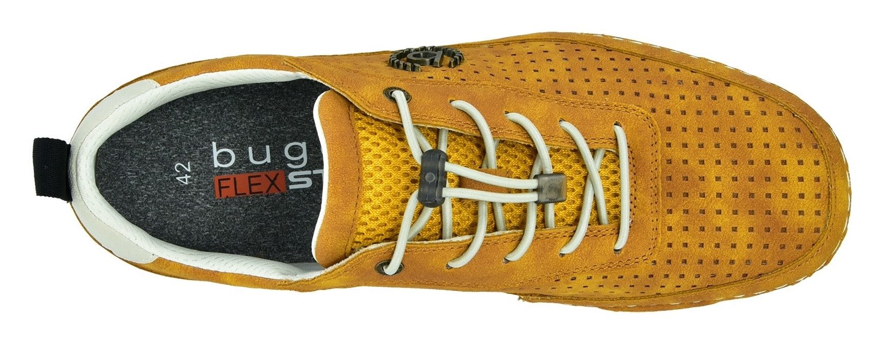 Bugatti Slip-on sneakers , vrijetijdsschoen, lage schoen, slipper met gaatjespatroon