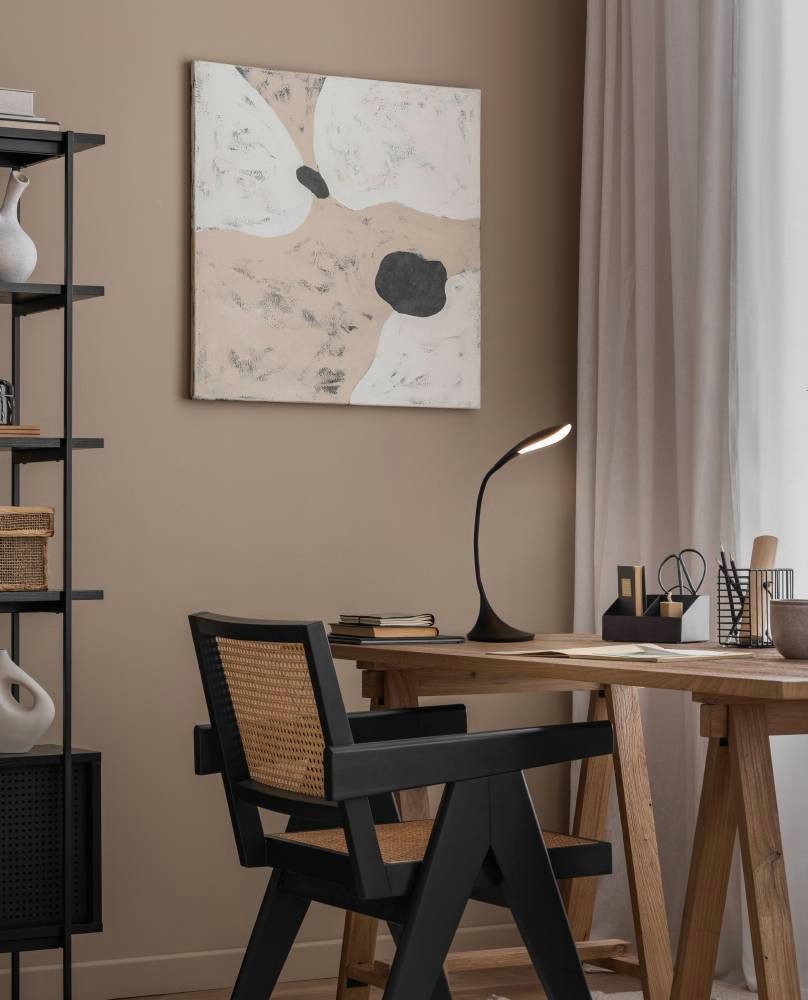 EGLO Tafellamp DAMBERA Tafellamp met touch, dimbaar, kunststof, bureaulamp in zwart (1 stuk)