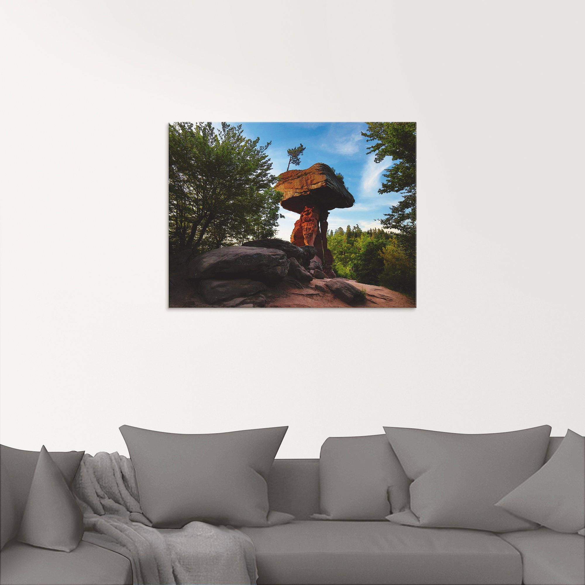 Artland Print op glas Duivelse tafel in verschillende maten
