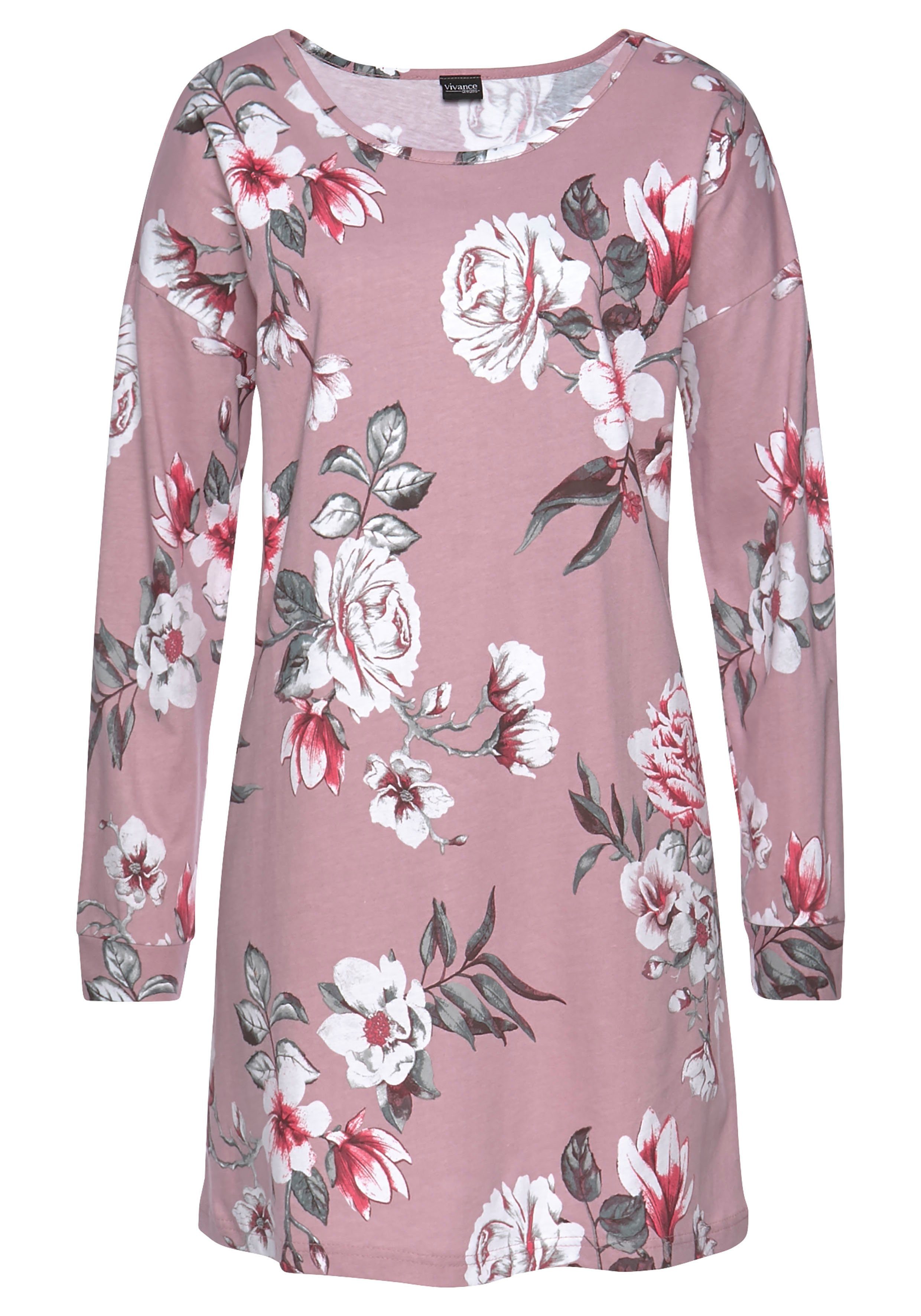 Vivance Dreams Nachthemd met bloemenprint (Set van 2)