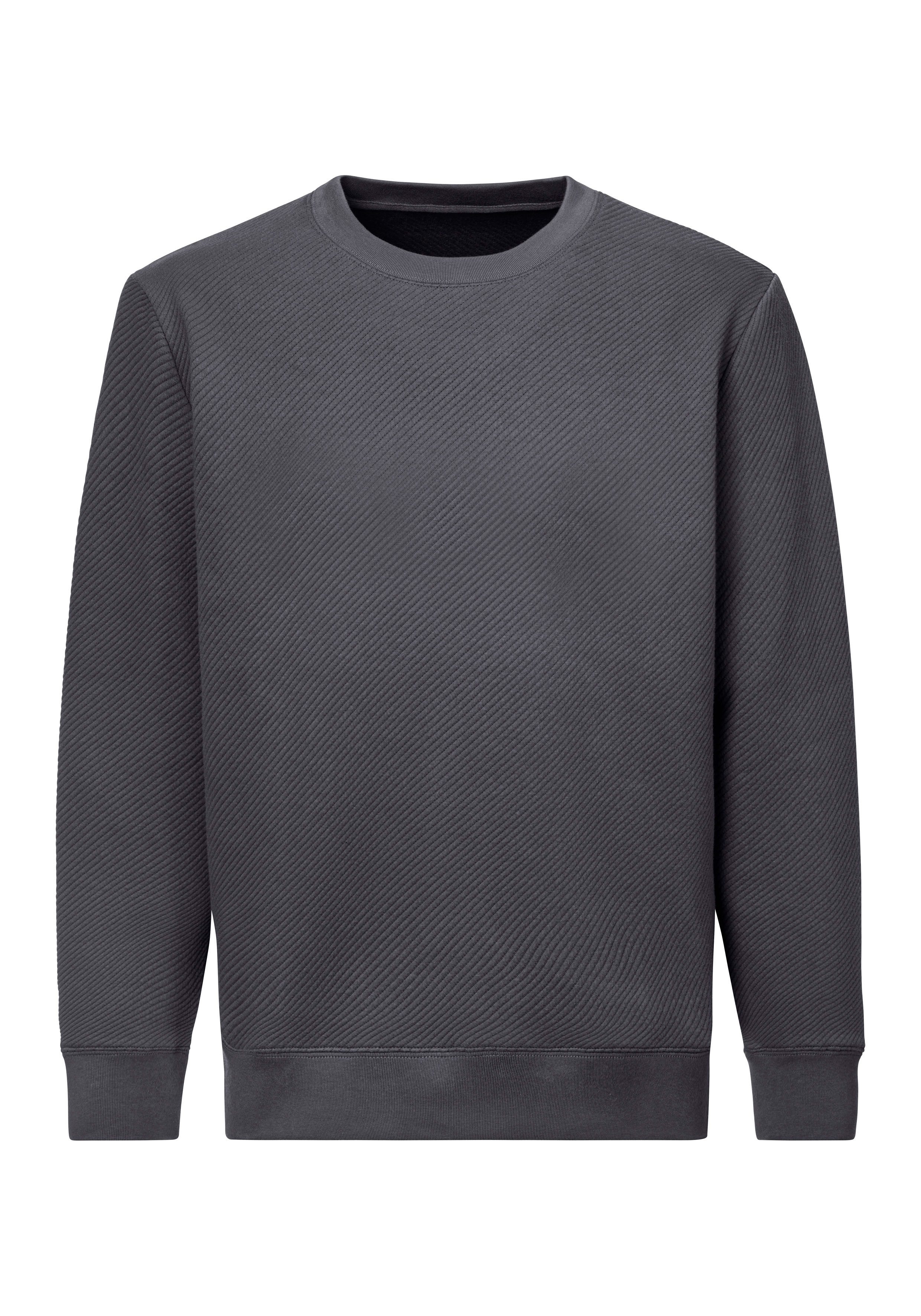 John Devin Sweatshirt Lange mouwen, sweatshirt met structuur, ronde hals, katoenmix