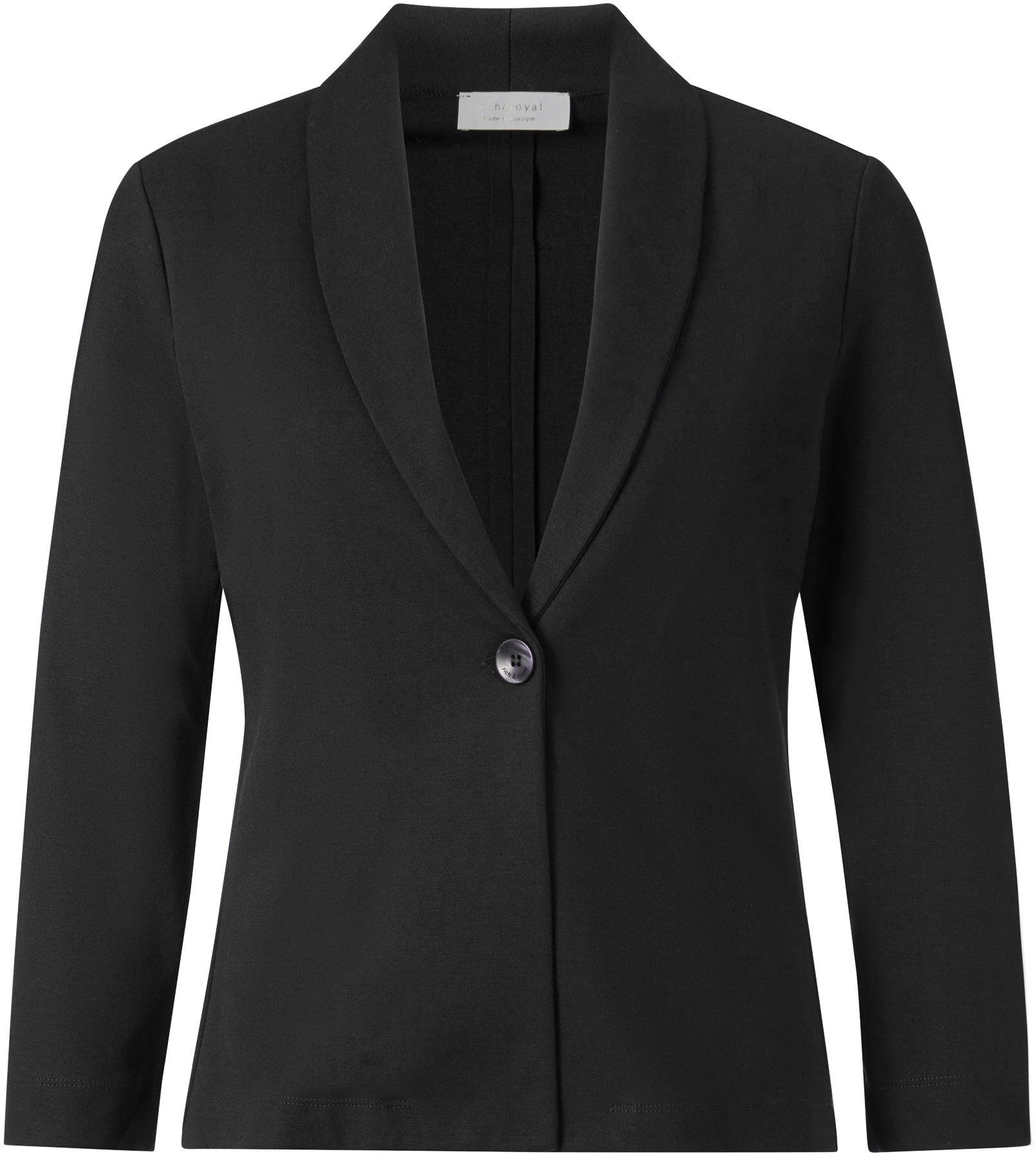 Rich & Royal Jerseyblazer met 1-knopsluiting