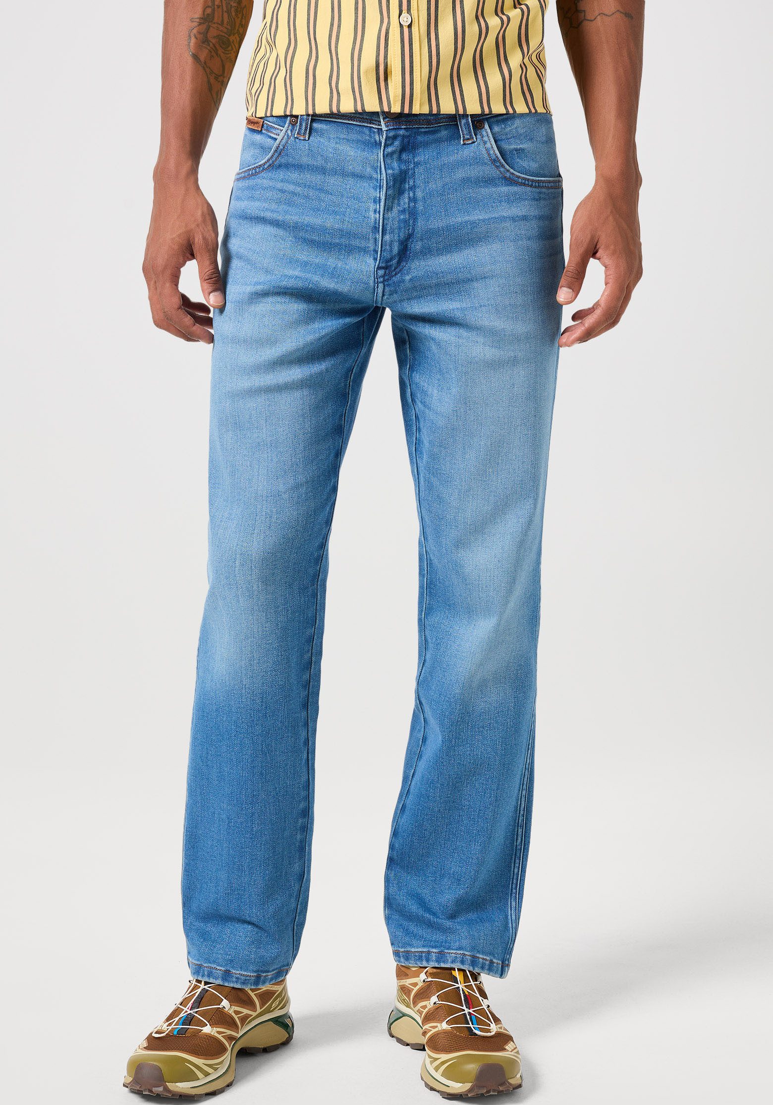 Wrangler 5-pocket jeans TEXAS FREE TO STRETCH Vrij om te rekken materiaal.