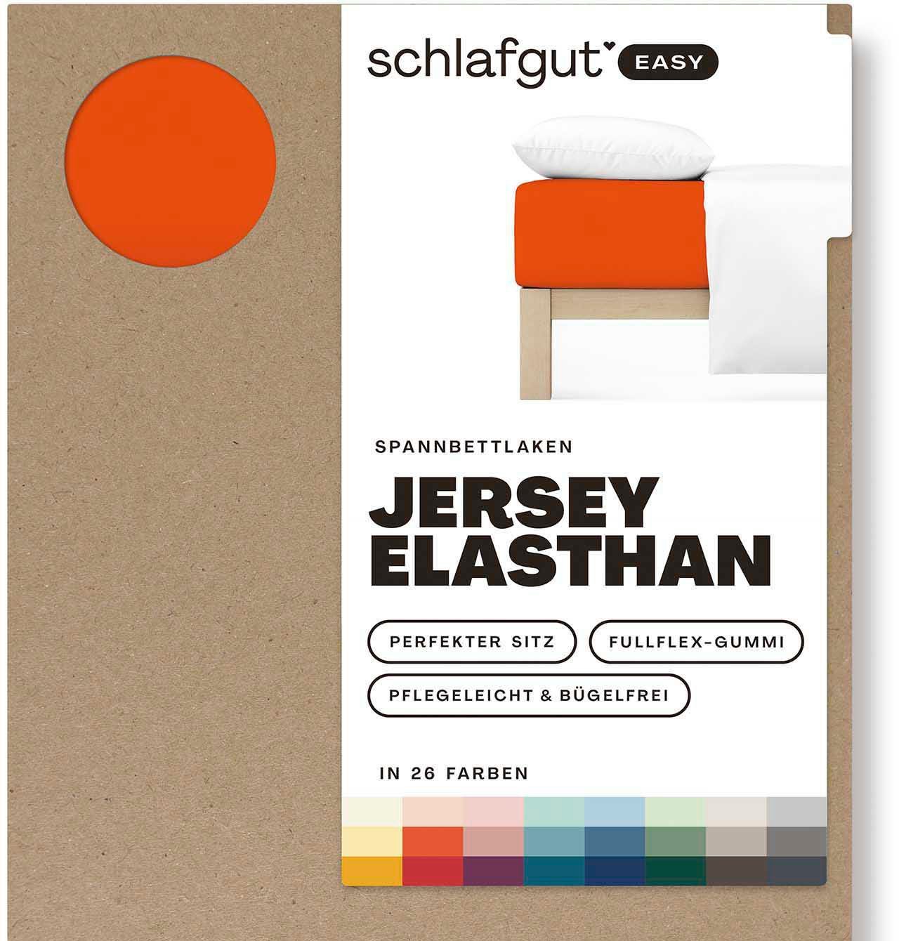 Schlafgut Hoeslaken EASY jersey elastaan MADE IN GREEN by OEKO-TEX® (1 stuk)