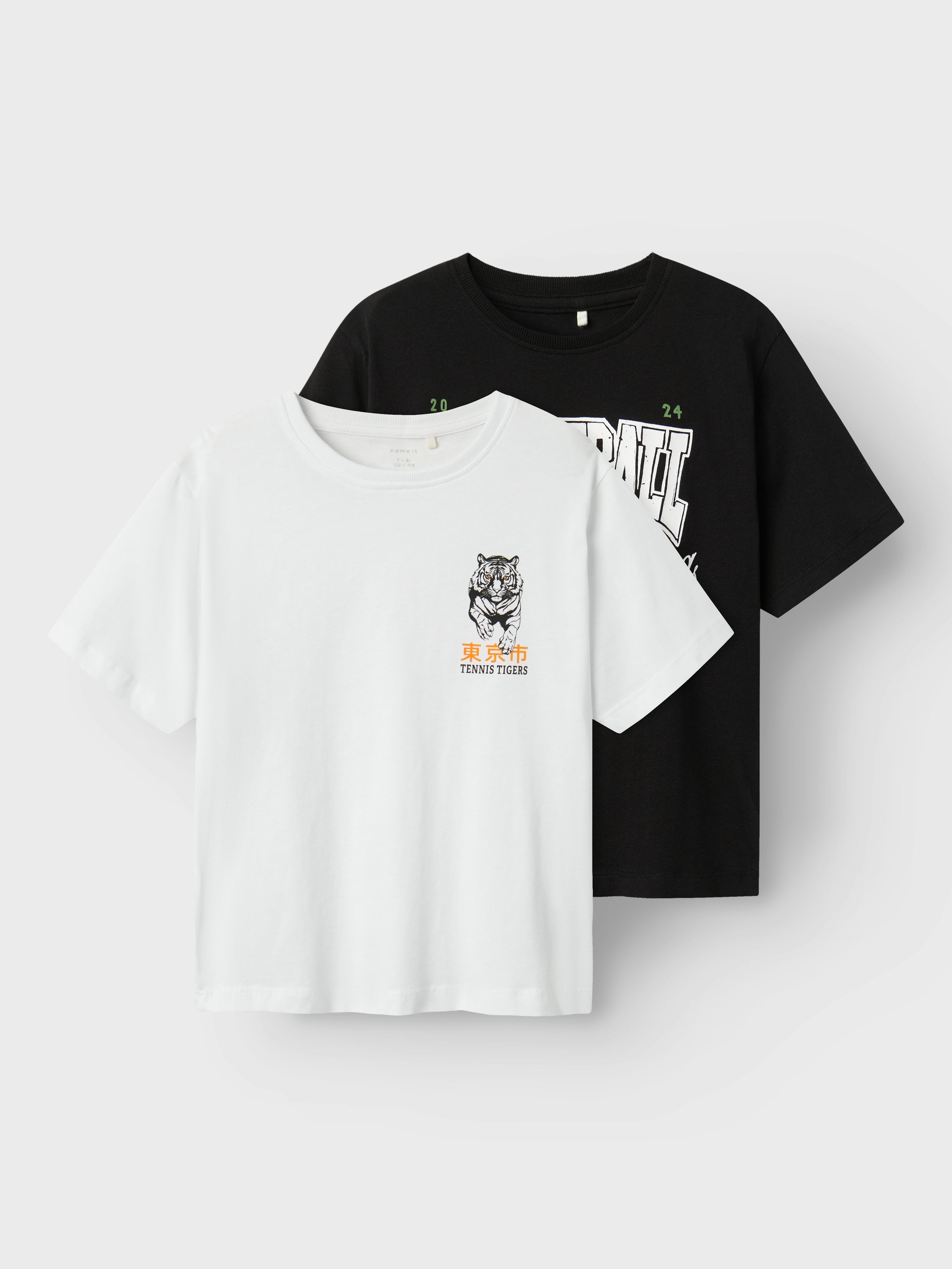 Name It T-shirt NKMBENNIBO 2P SS NREG TOP PB (set, 2-delig)