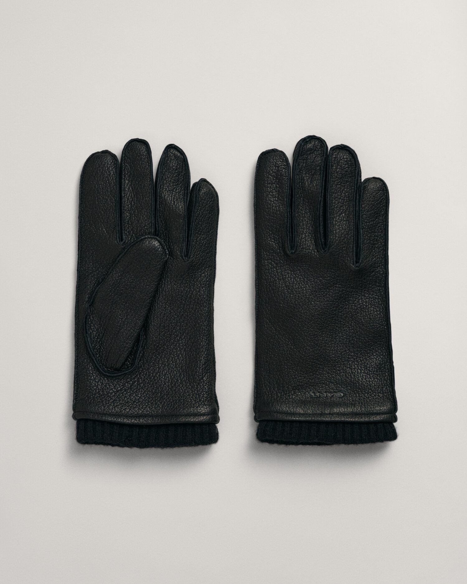 Gant Leren handschoenen CASHMERE LINED LEATHER GLOVES heren handschoenen maat S zwart
