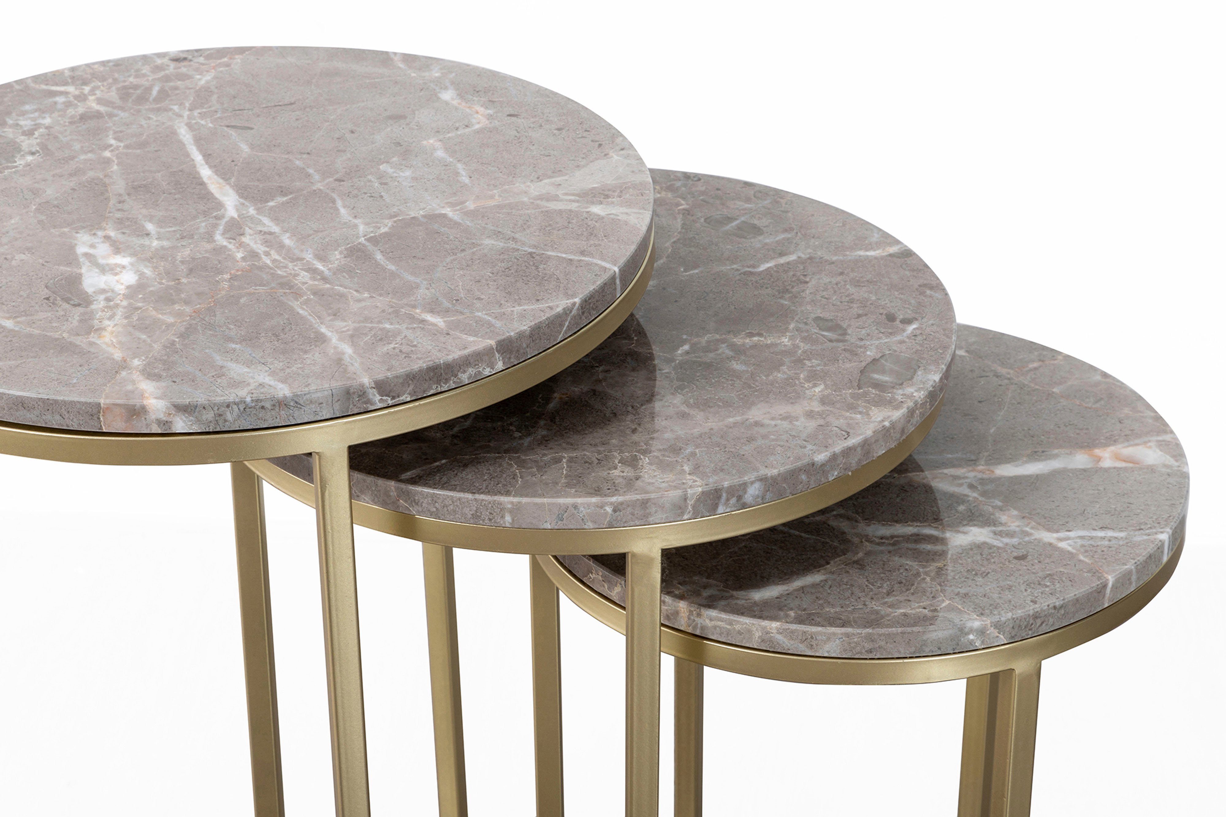 Kayoom Bijzettafel Tria 125 3-delige set, fascinerend en verfrissend (set, 3 stuks)