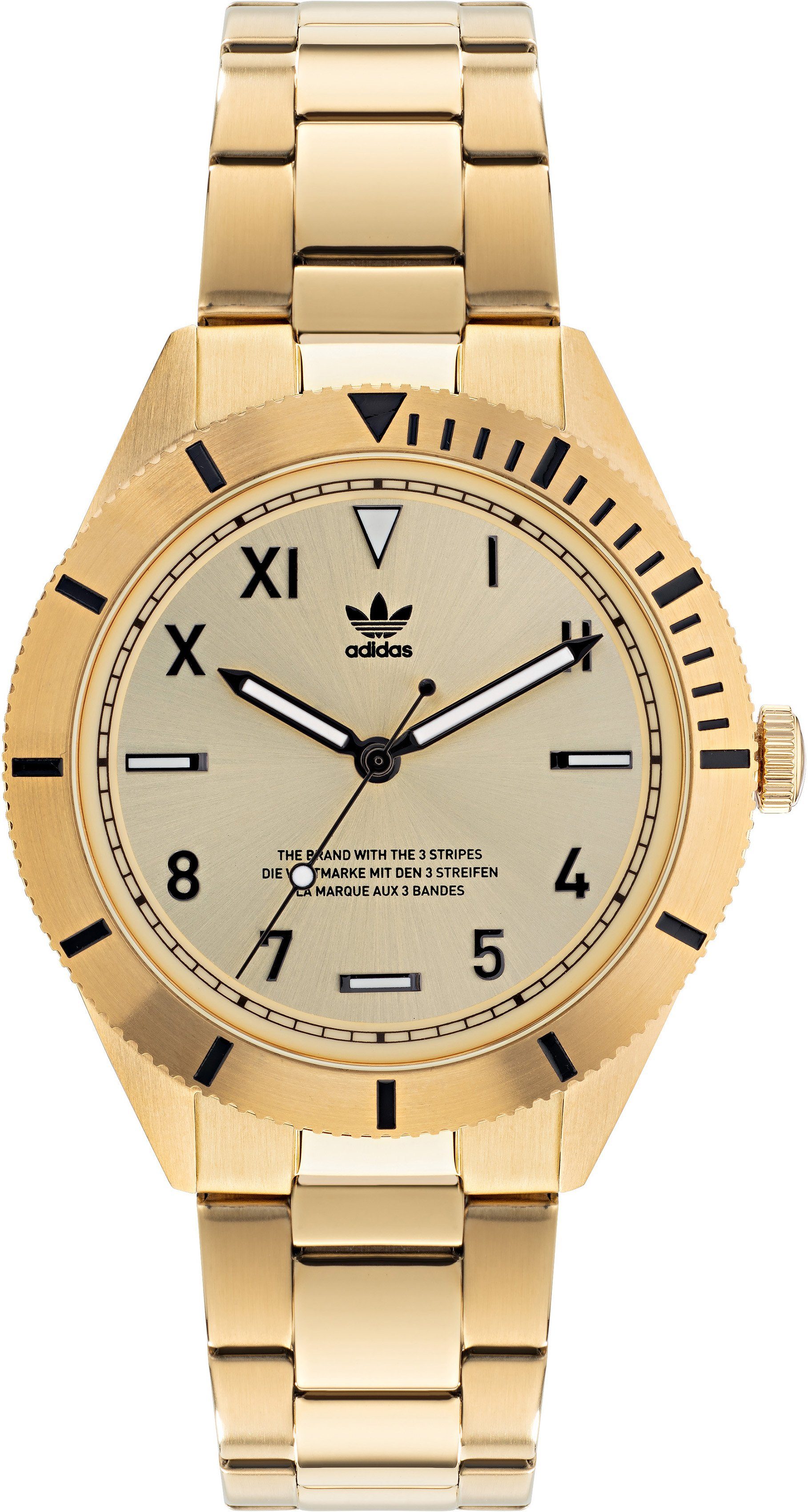 adidas Originals Kwartshorloge EDITION THREE, AOFH220622I Horloge, herenhorloge, stalen armband