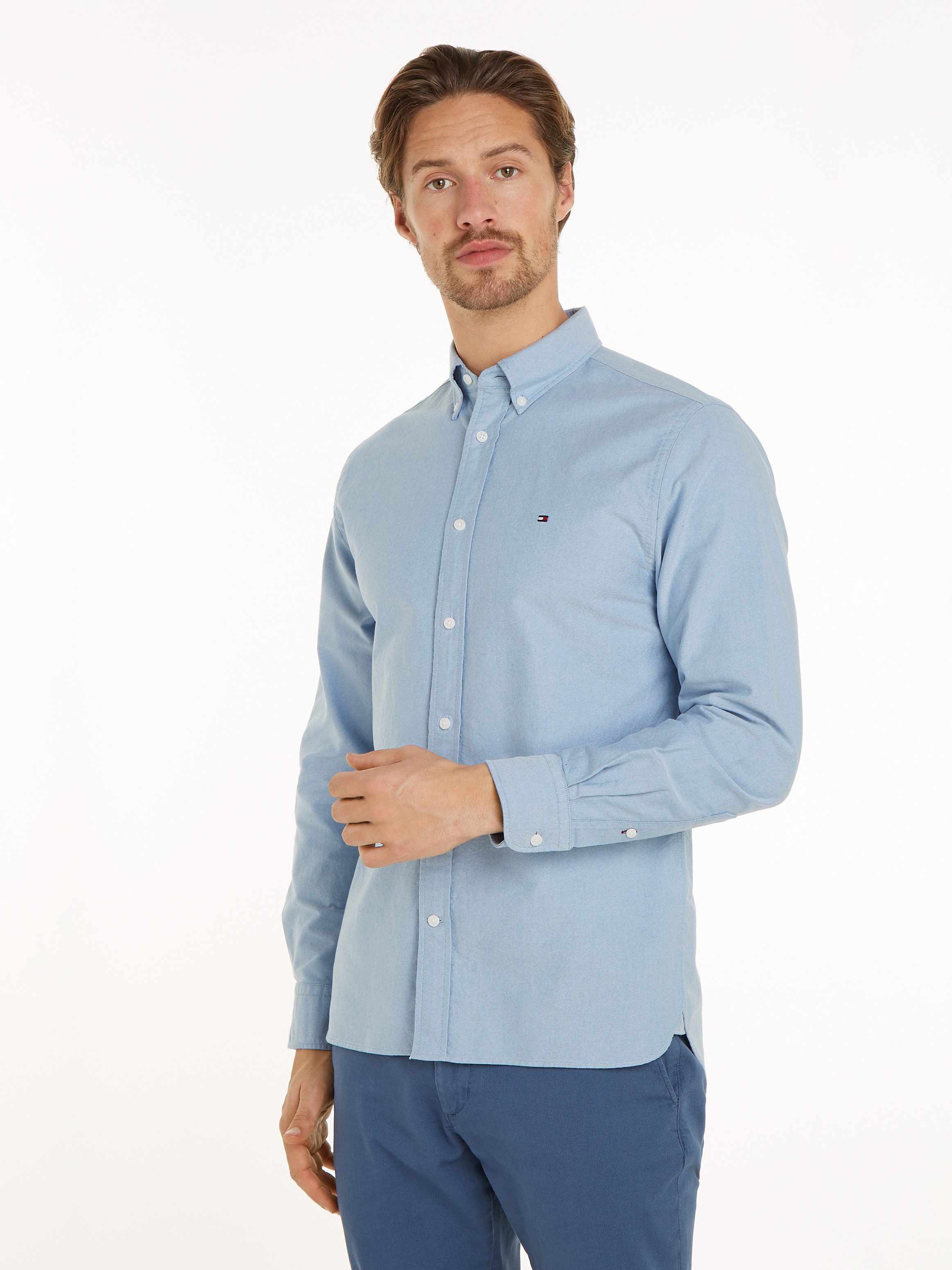 Tommy Hilfiger Overhemd met lange mouwen SOLID HERITAGE OXFORD RF SHIRT