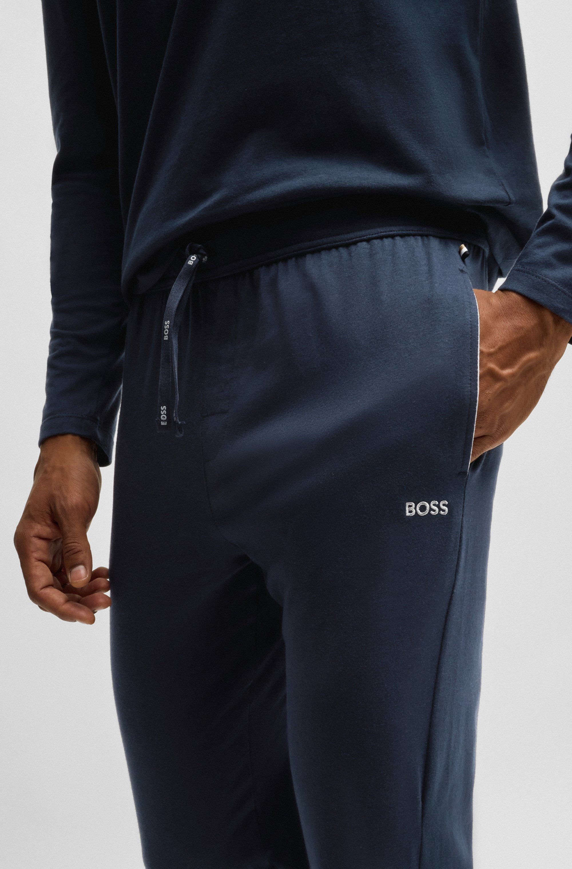 BOSS Sweatbroek Mix&Match Pants met boss print op de trekkoord