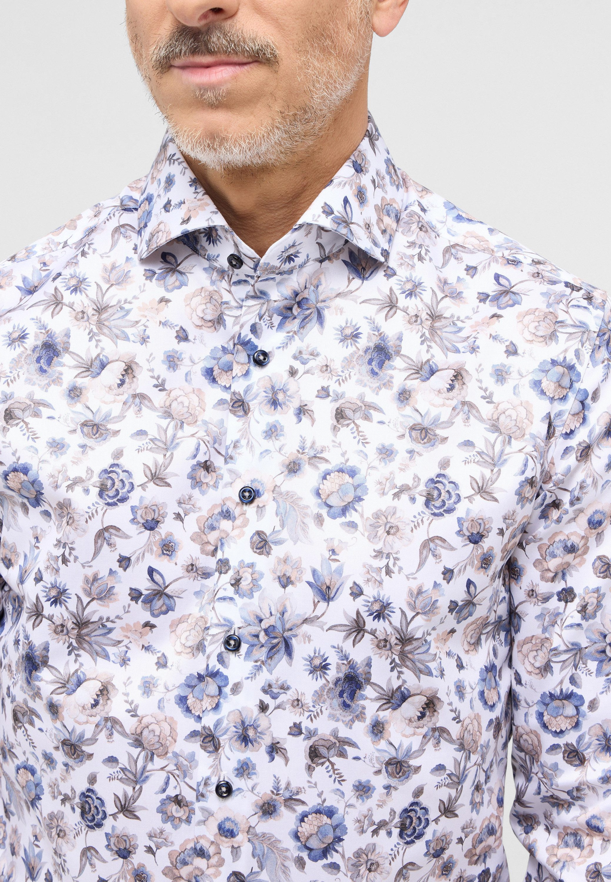 Eterna Overhemd met lange mouwen Slim fit