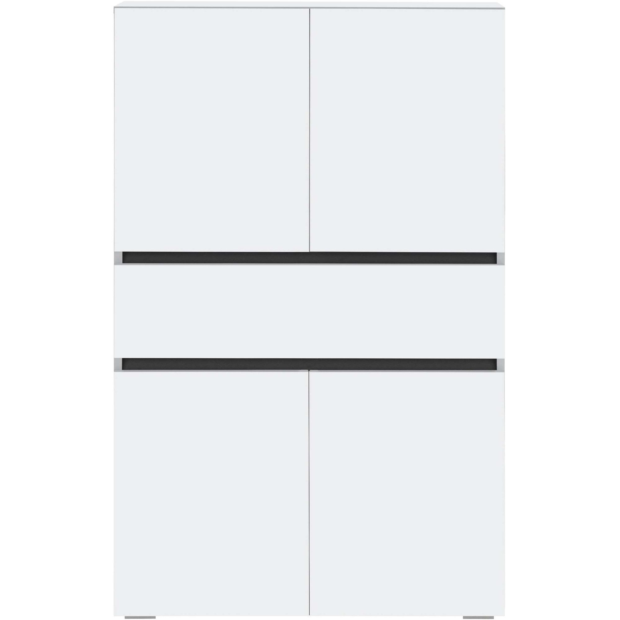 Home affaire Halfhoge kast Wisla met 4 deuren & 1 lade, breedte 76 cm, hoogte 130 cm